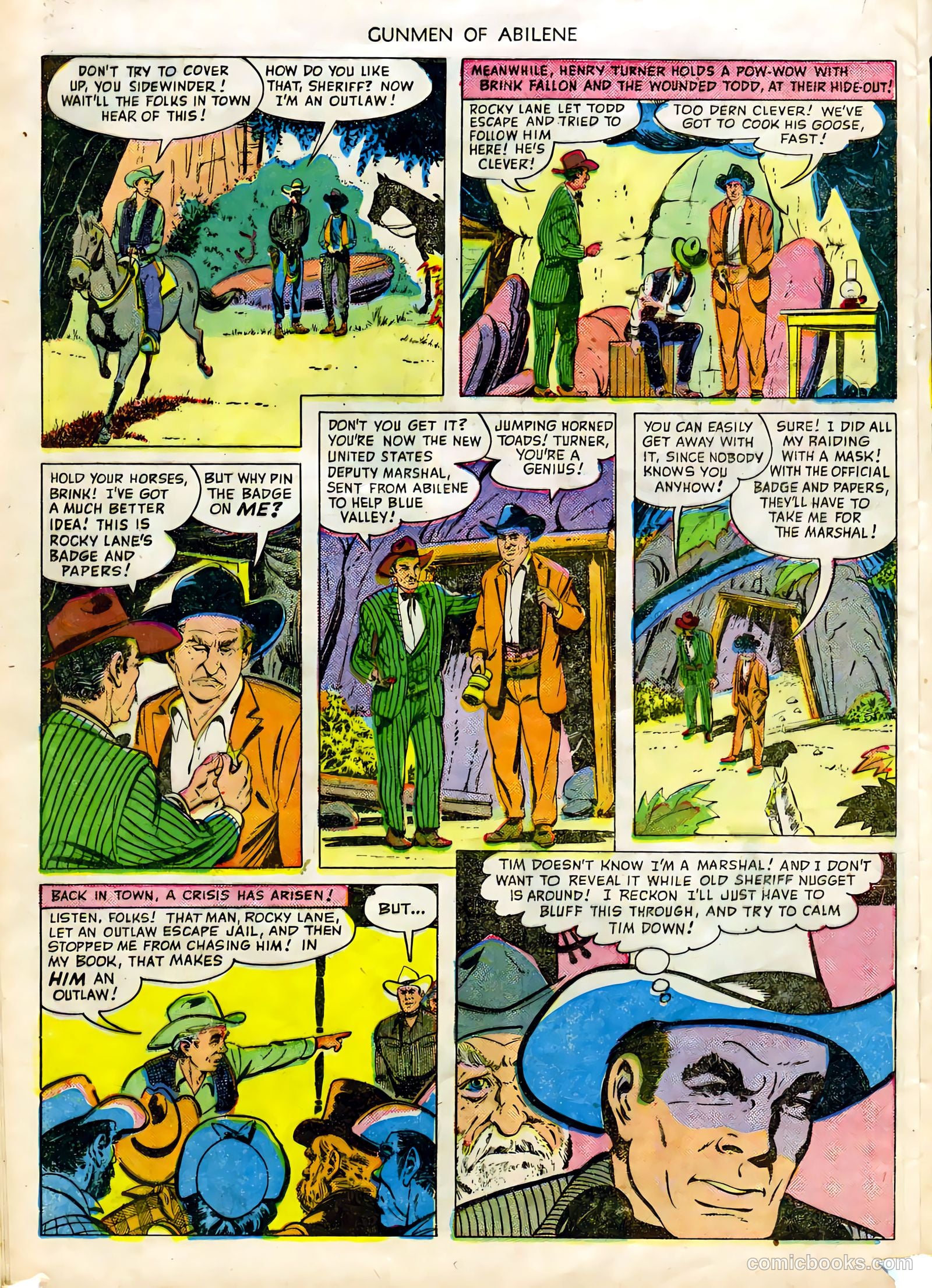 Fawcett Movie Comic 7 - Gunmen of Abilene #1 — page 20 of 36