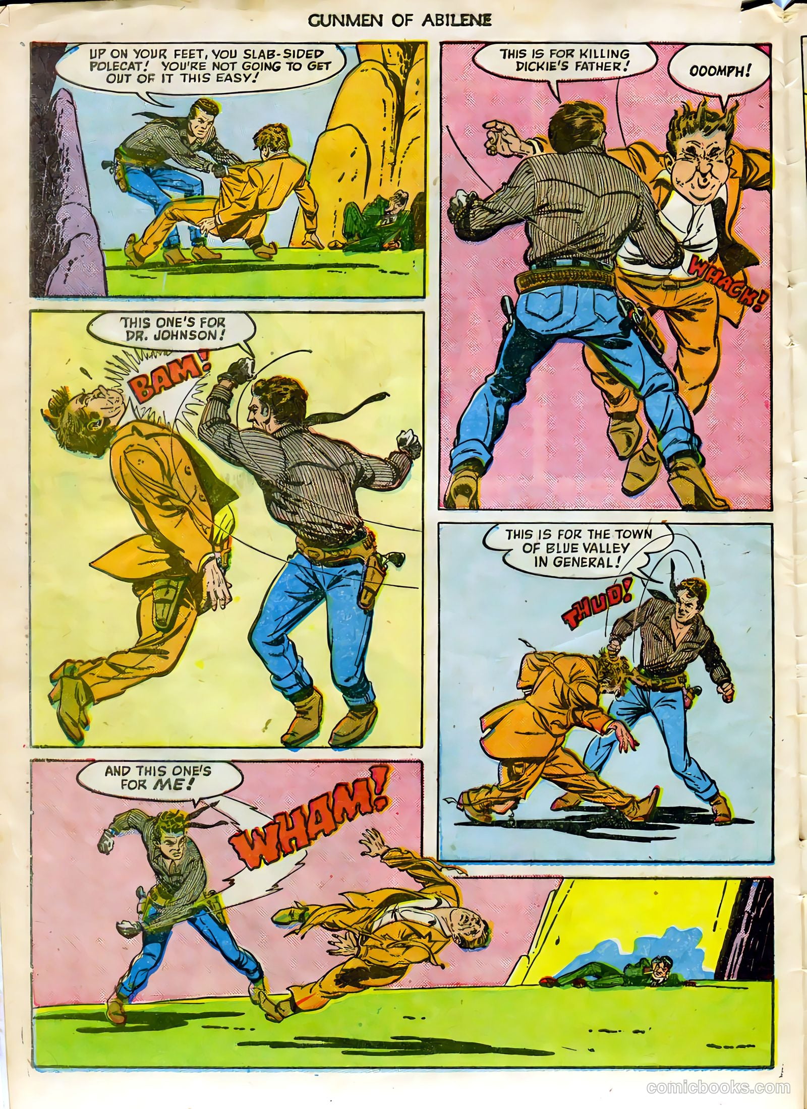 Fawcett Movie Comic 7 - Gunmen of Abilene #1 — page 32 of 36