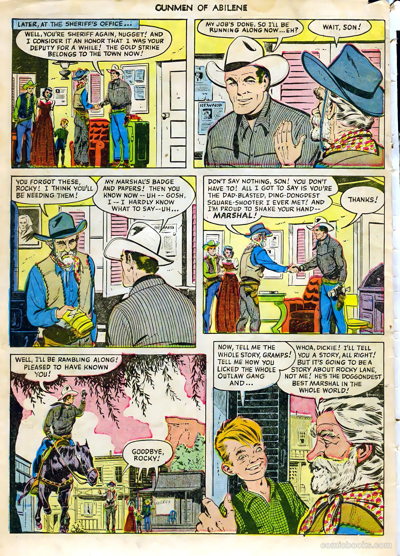 Fawcett Movie Comic 7 - Gunmen of Abilene #1 — page 34 of 36