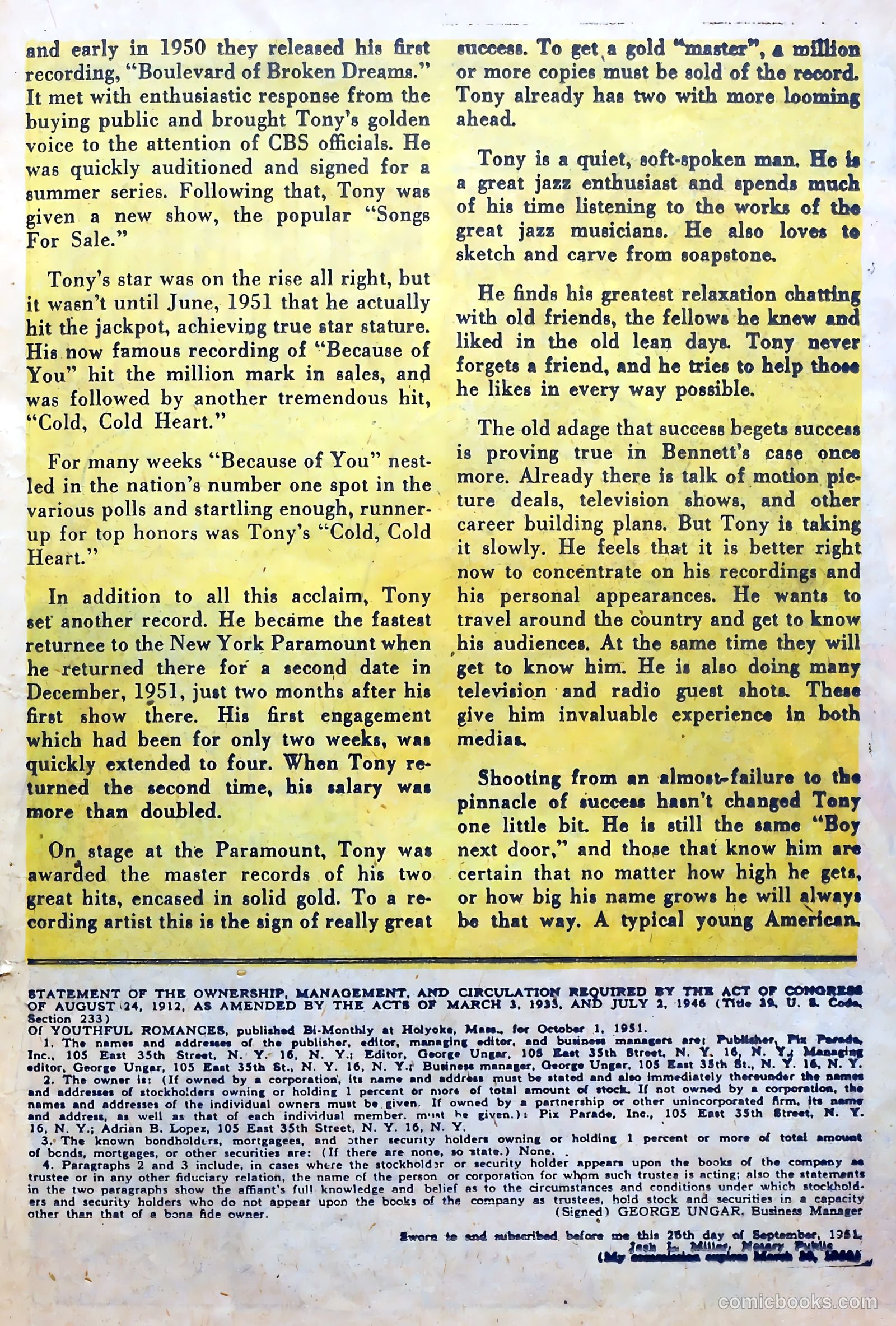 Youthful Romances #12 (1953) — page 19 of 36