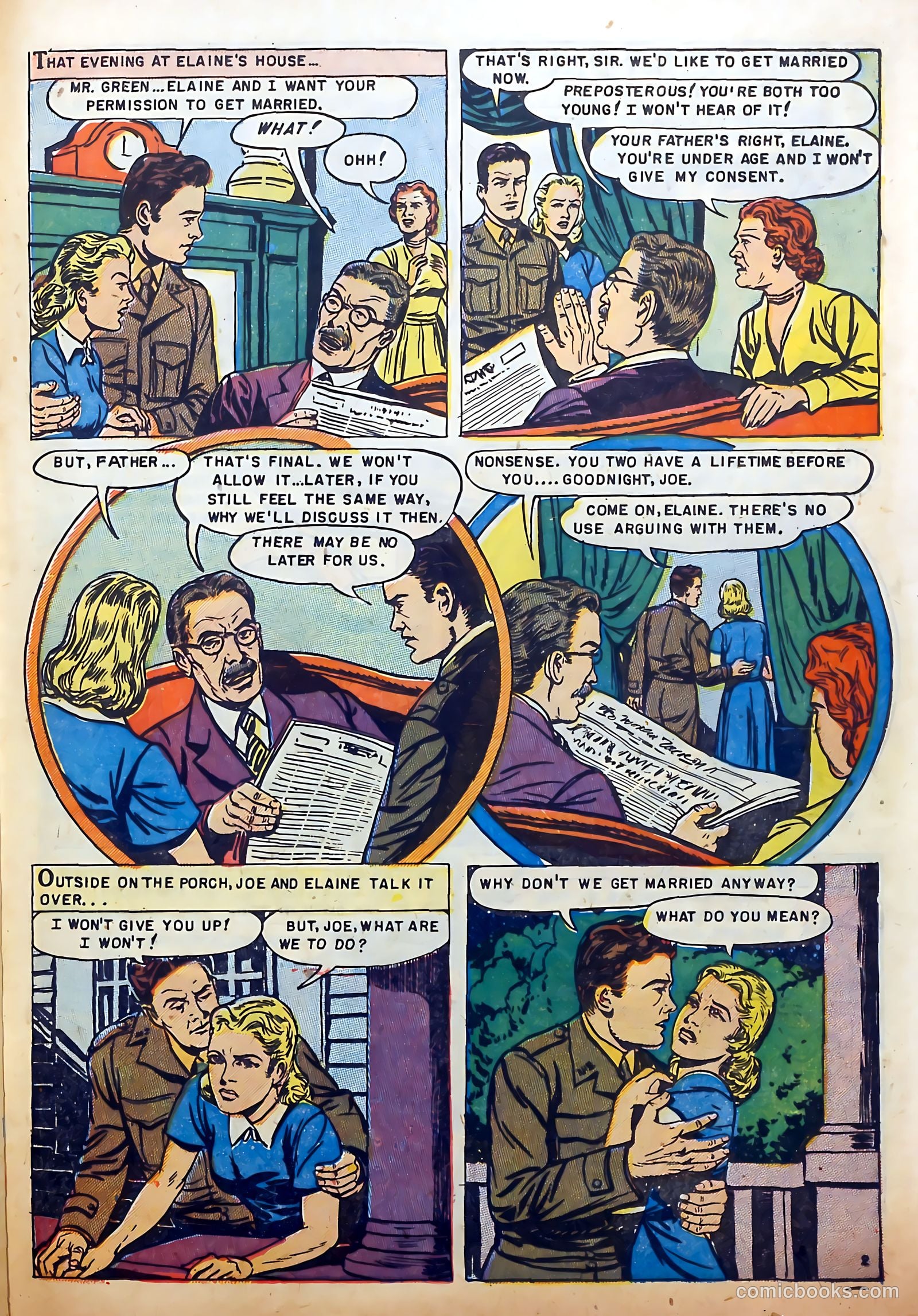 Youthful Romances #14 (1953) — page 21 of 36
