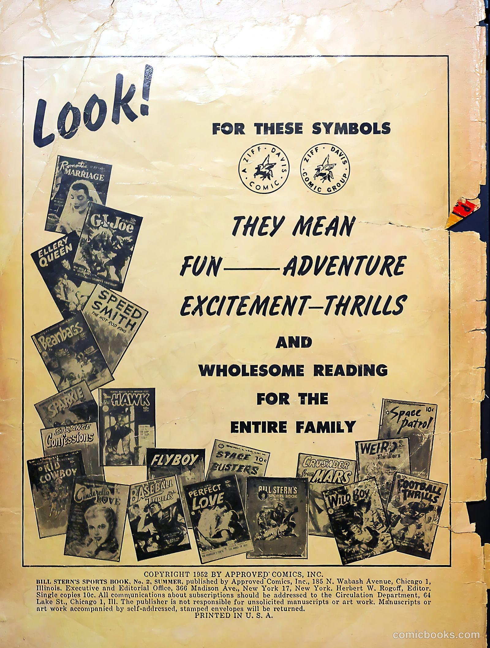 Bill Stern's Sports Book #2 (1951) — page 2 of 36