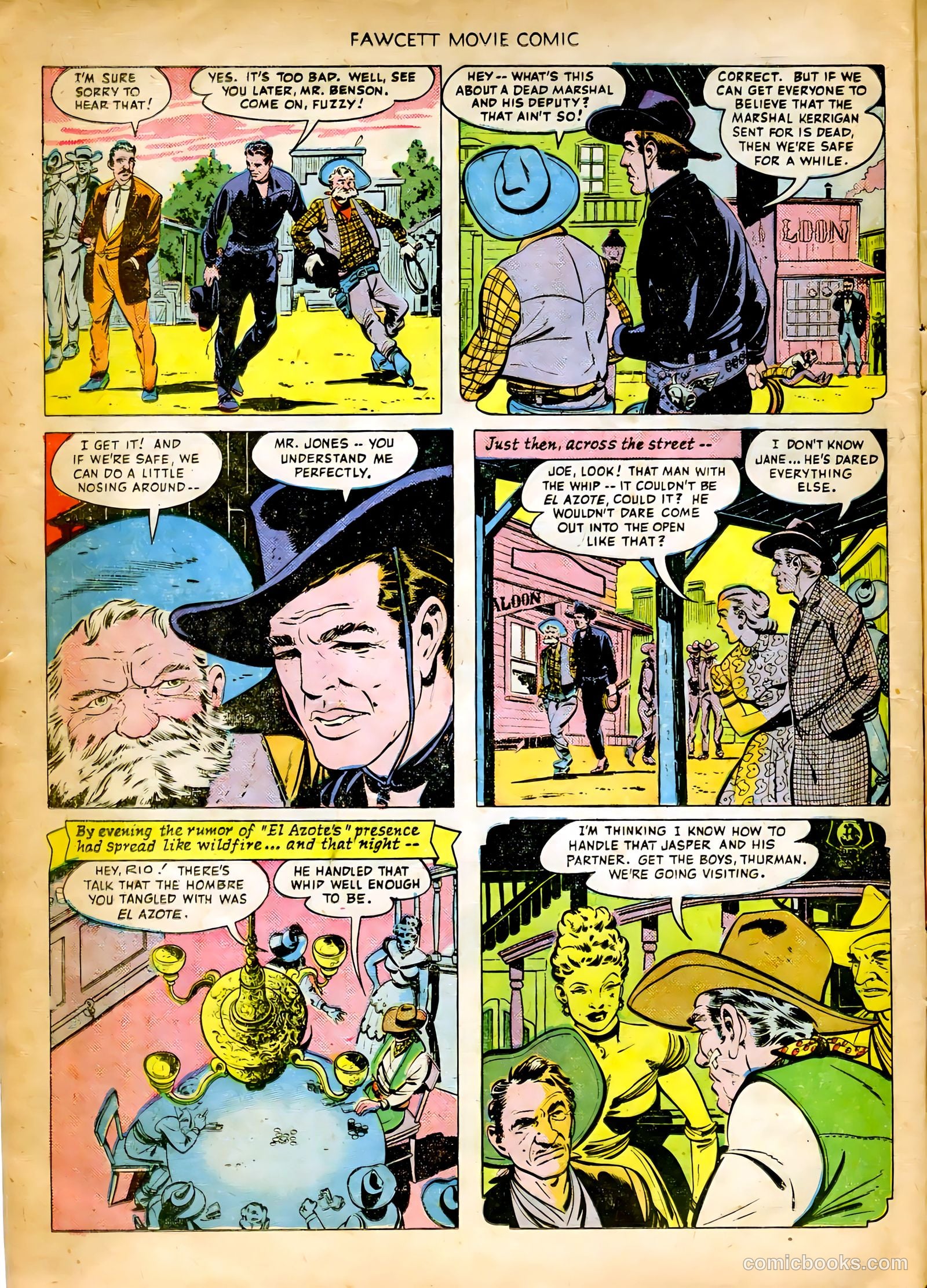 Fawcett Movie Comic 8 - King of the Bull Whip #1 — page 12 of 36
