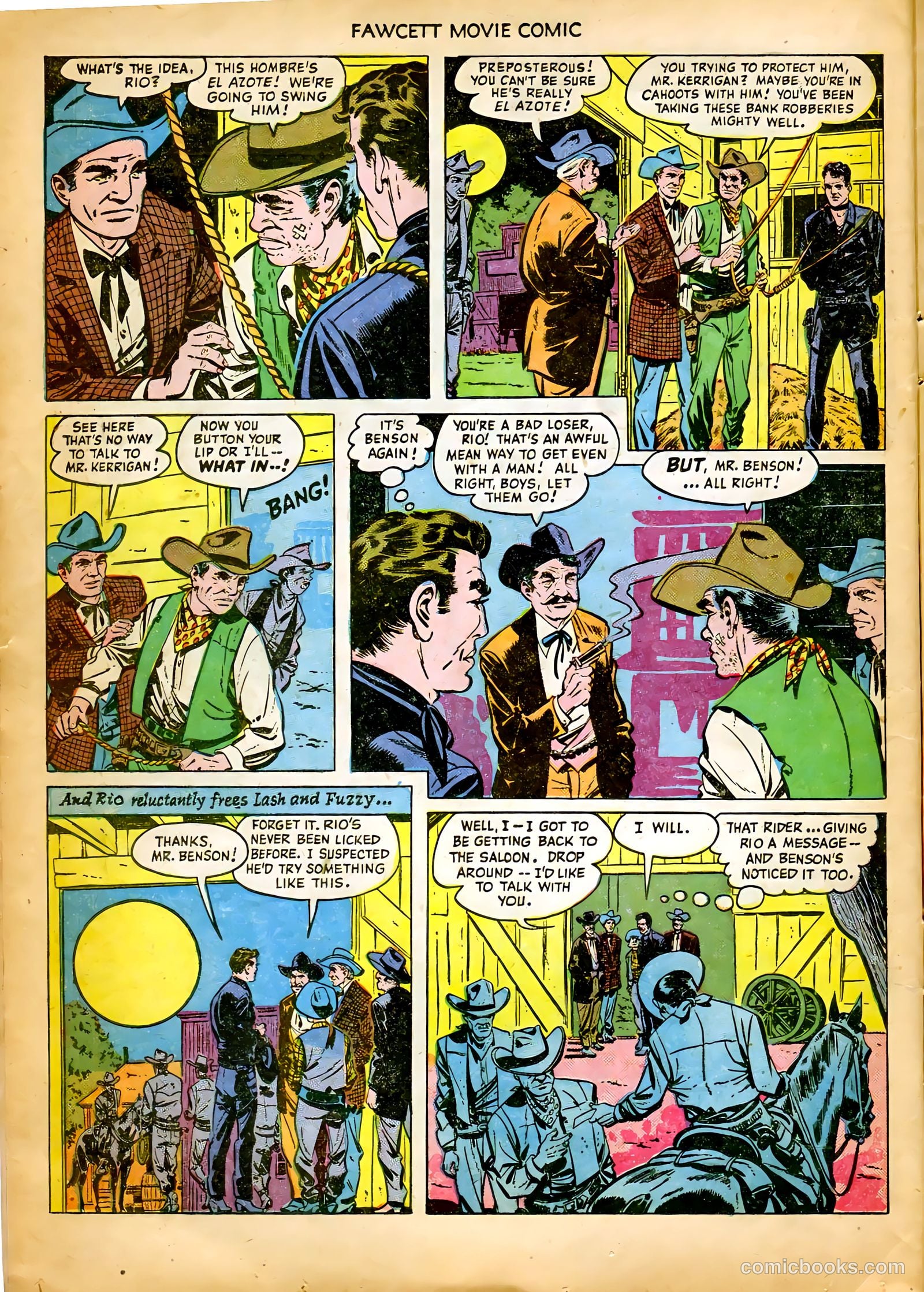 Fawcett Movie Comic 8 - King of the Bull Whip #1 — page 14 of 36