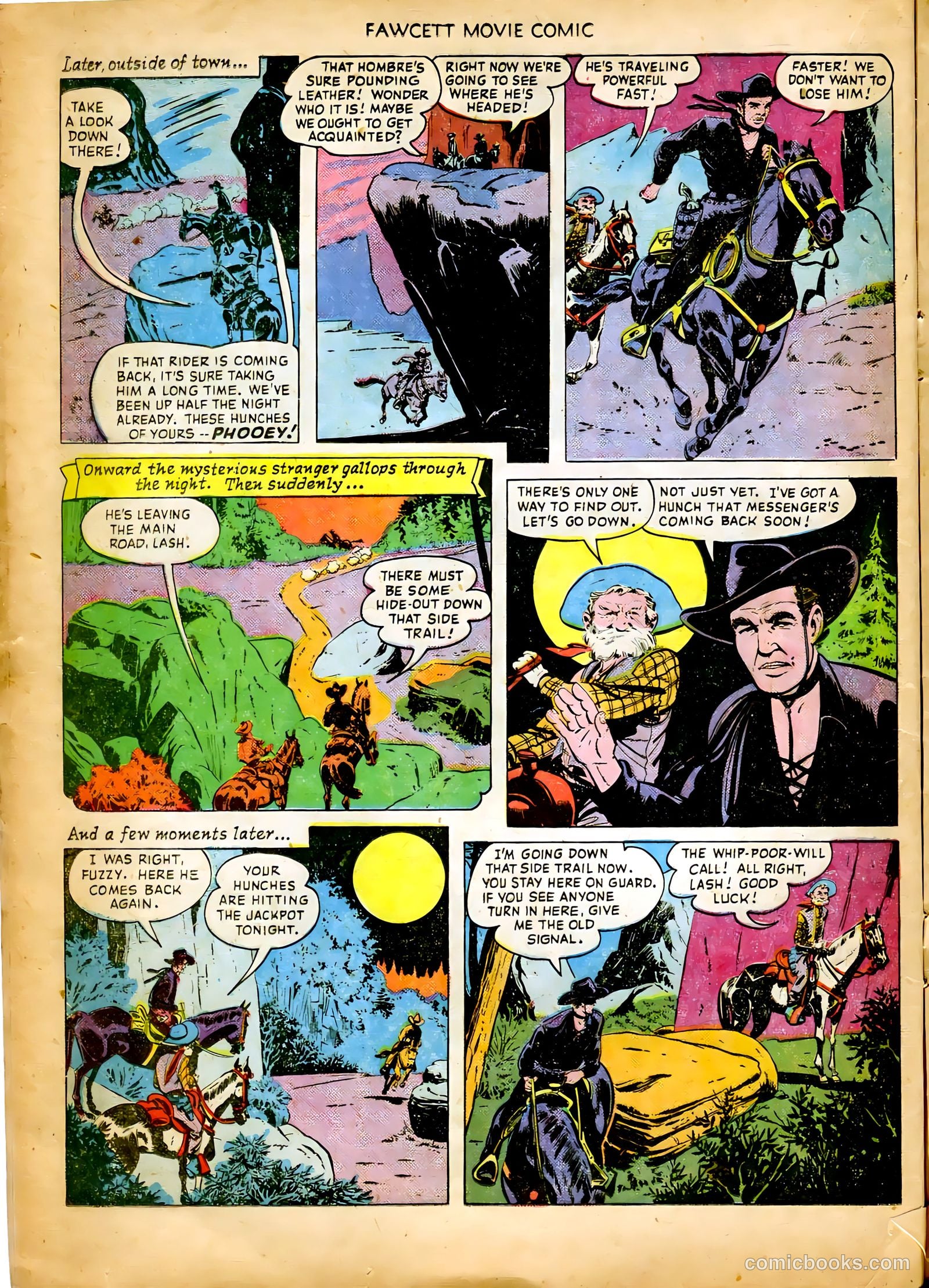 Fawcett Movie Comic 8 - King of the Bull Whip #1 — page 16 of 36