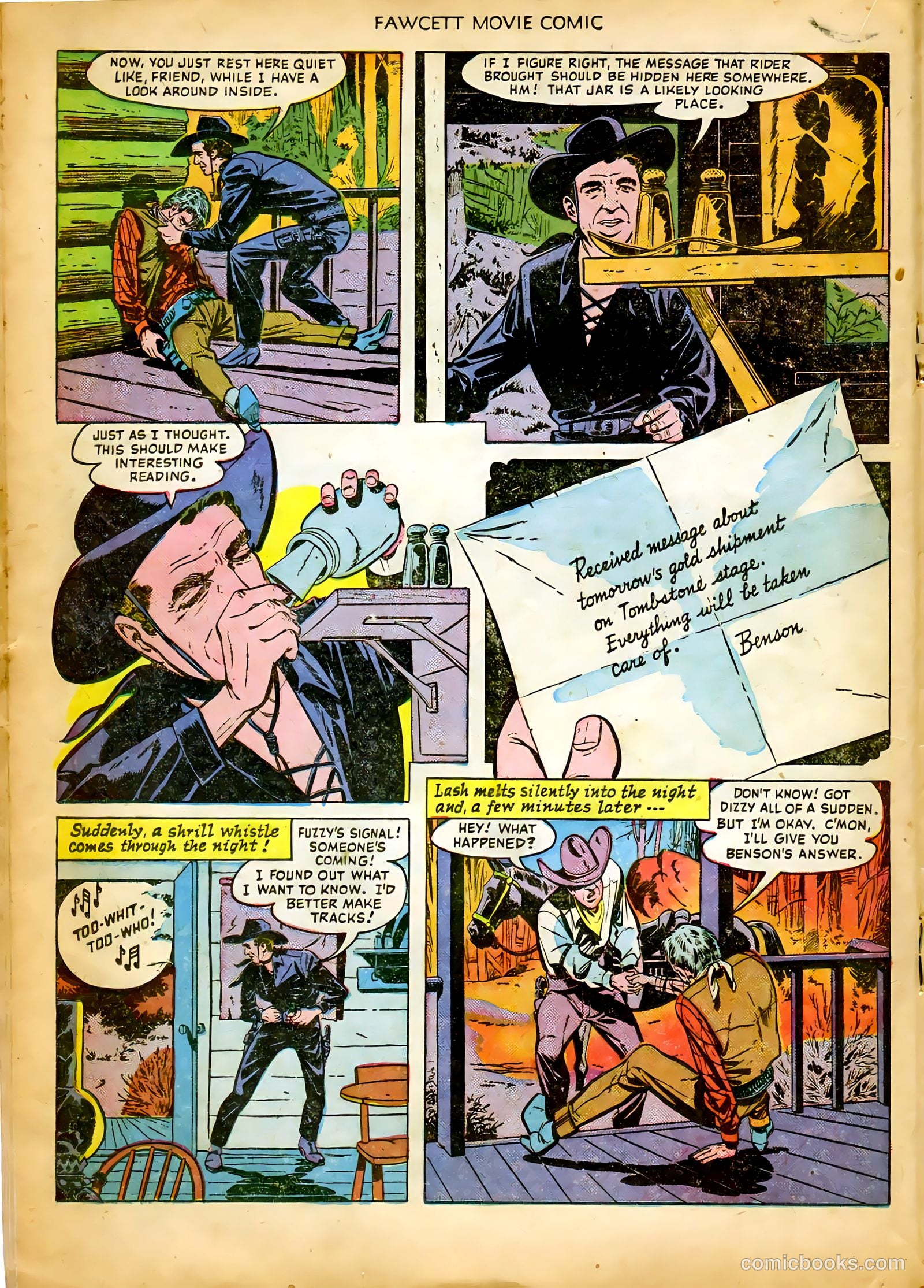 Fawcett Movie Comic 8 - King of the Bull Whip #1 — page 18 of 36