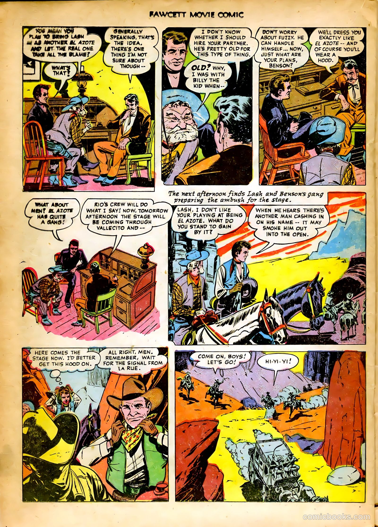 Fawcett Movie Comic 8 - King of the Bull Whip #1 — page 20 of 36