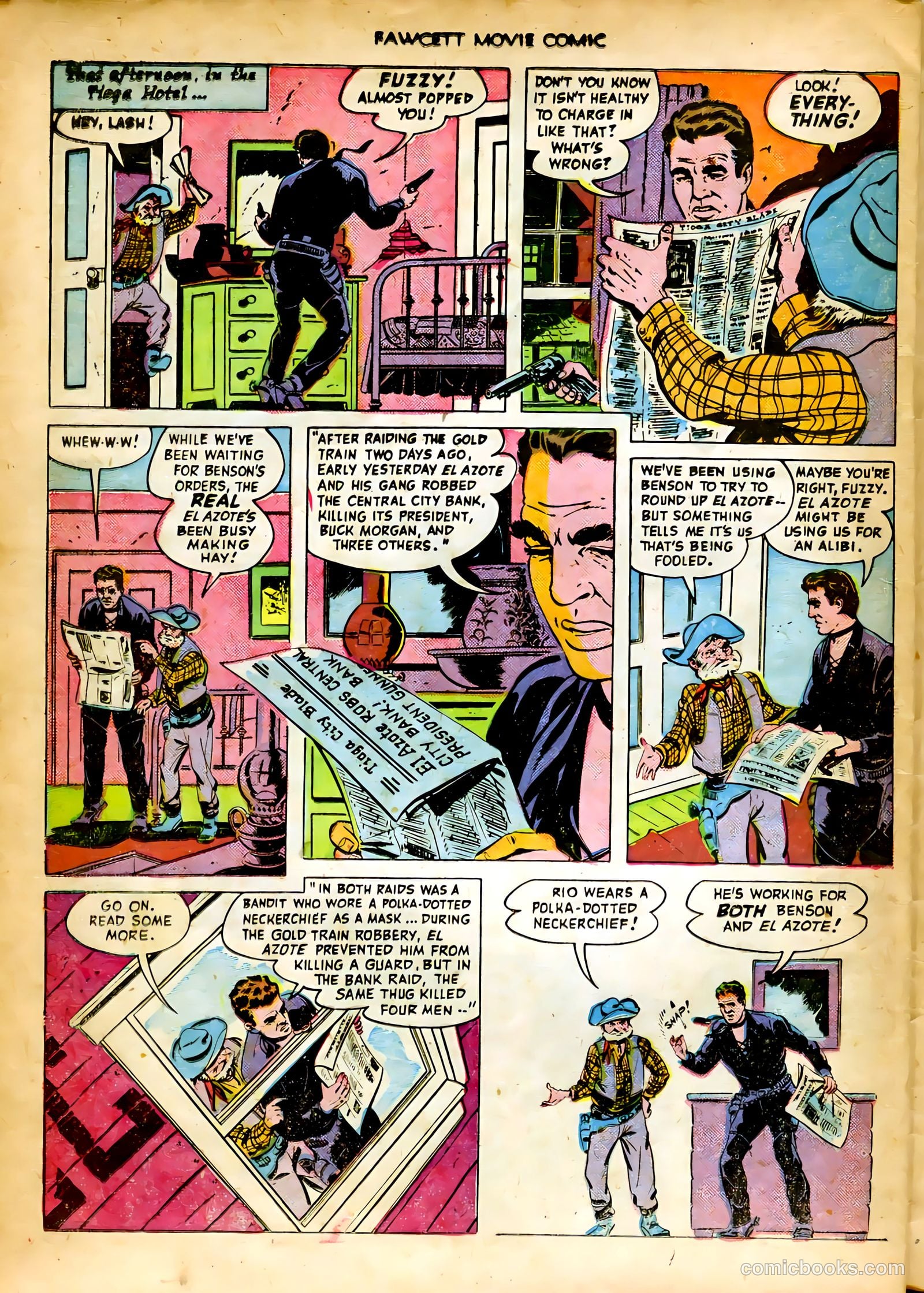 Fawcett Movie Comic 8 - King of the Bull Whip #1 — page 24 of 36