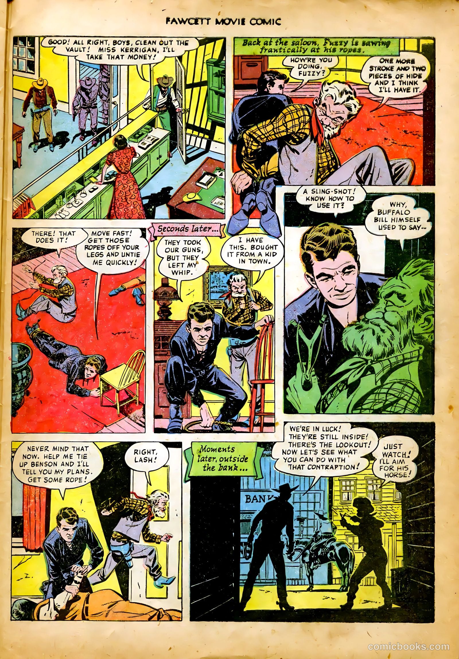 Fawcett Movie Comic 8 - King of the Bull Whip #1 — page 29 of 36
