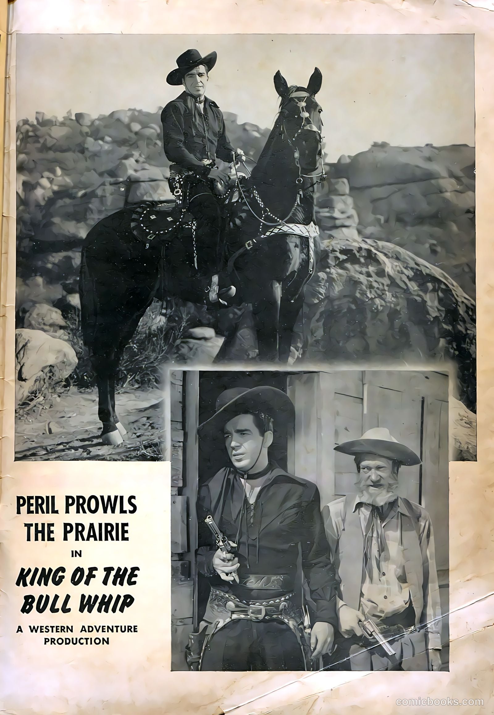 Fawcett Movie Comic 8 - King of the Bull Whip #1 — page 35 of 36
