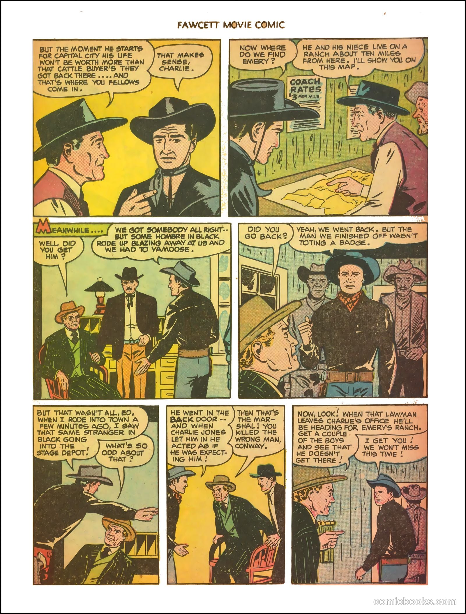 Fawcett Movie Comic 11 - The Thundering Trail #1 — page 11 of 35