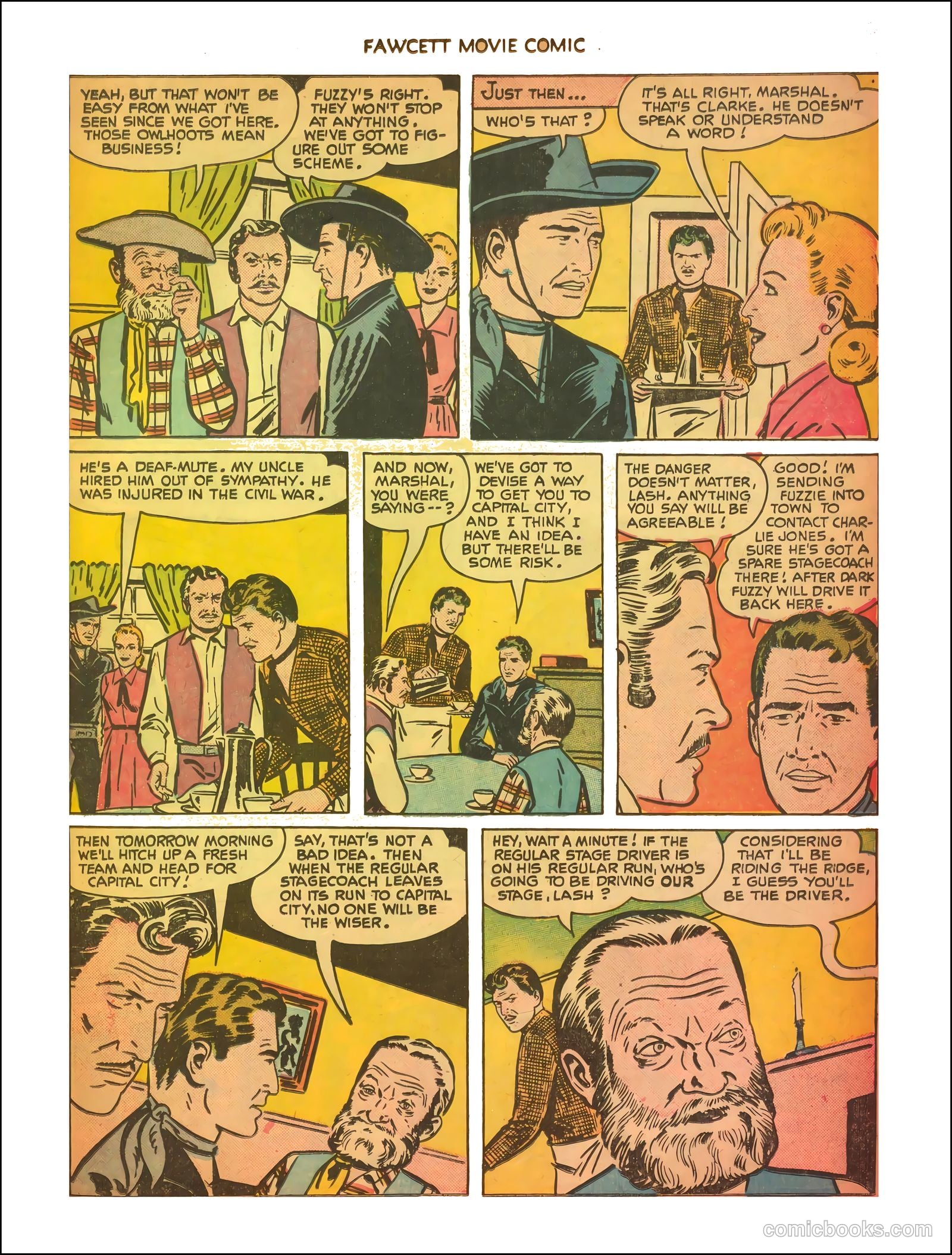 Fawcett Movie Comic 11 - The Thundering Trail #1 — page 15 of 35