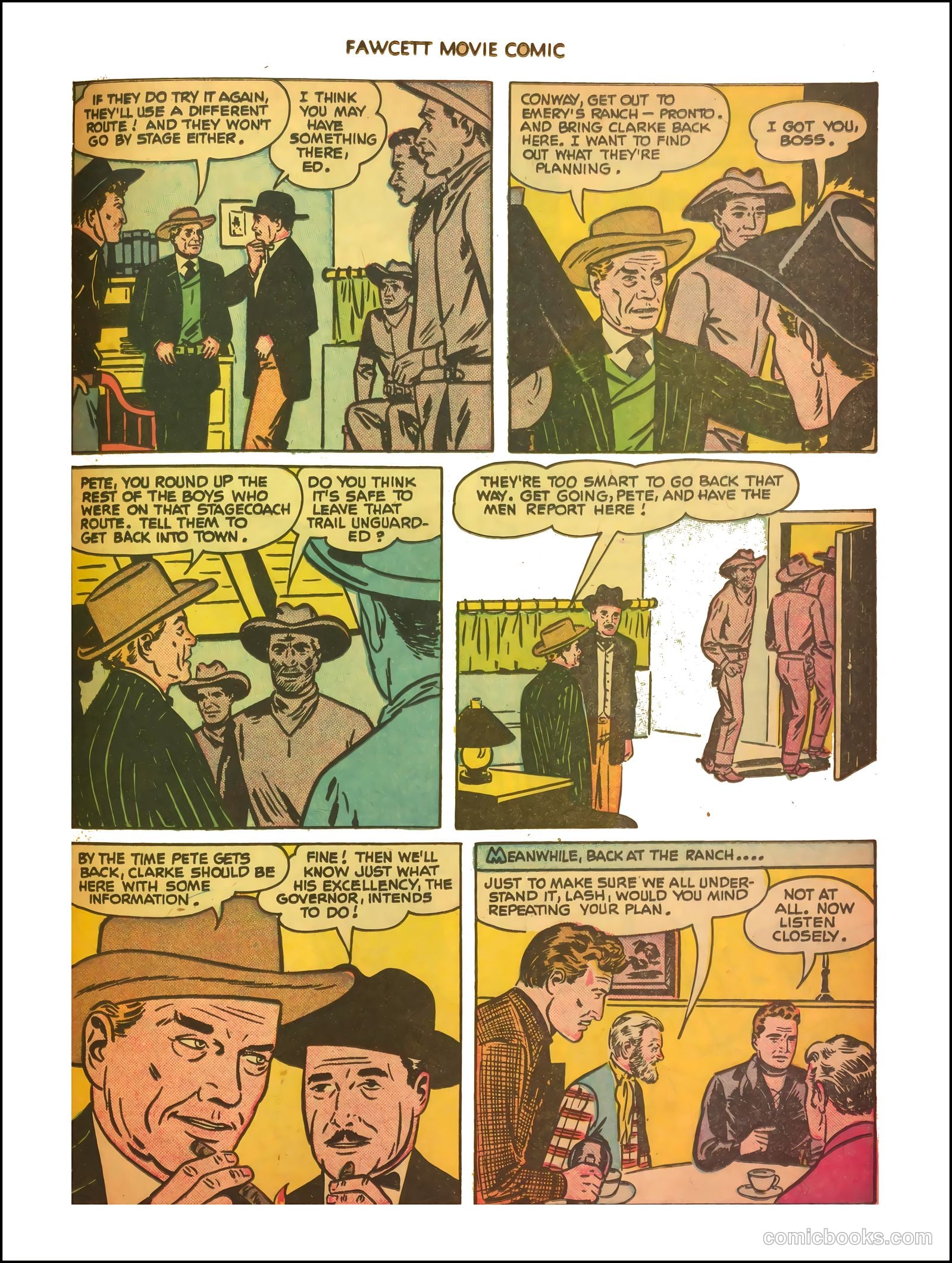 Fawcett Movie Comic 11 - The Thundering Trail #1 — page 22 of 35