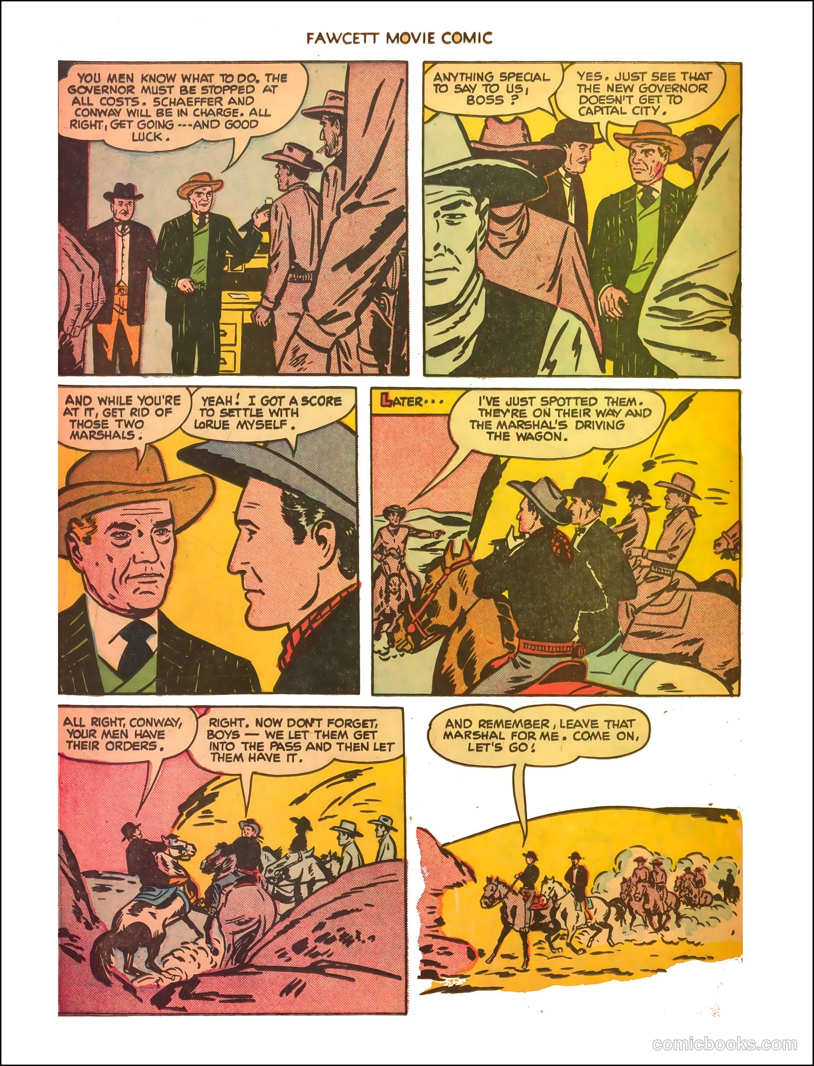 Fawcett Movie Comic 11 - The Thundering Trail #1 — page 25 of 35