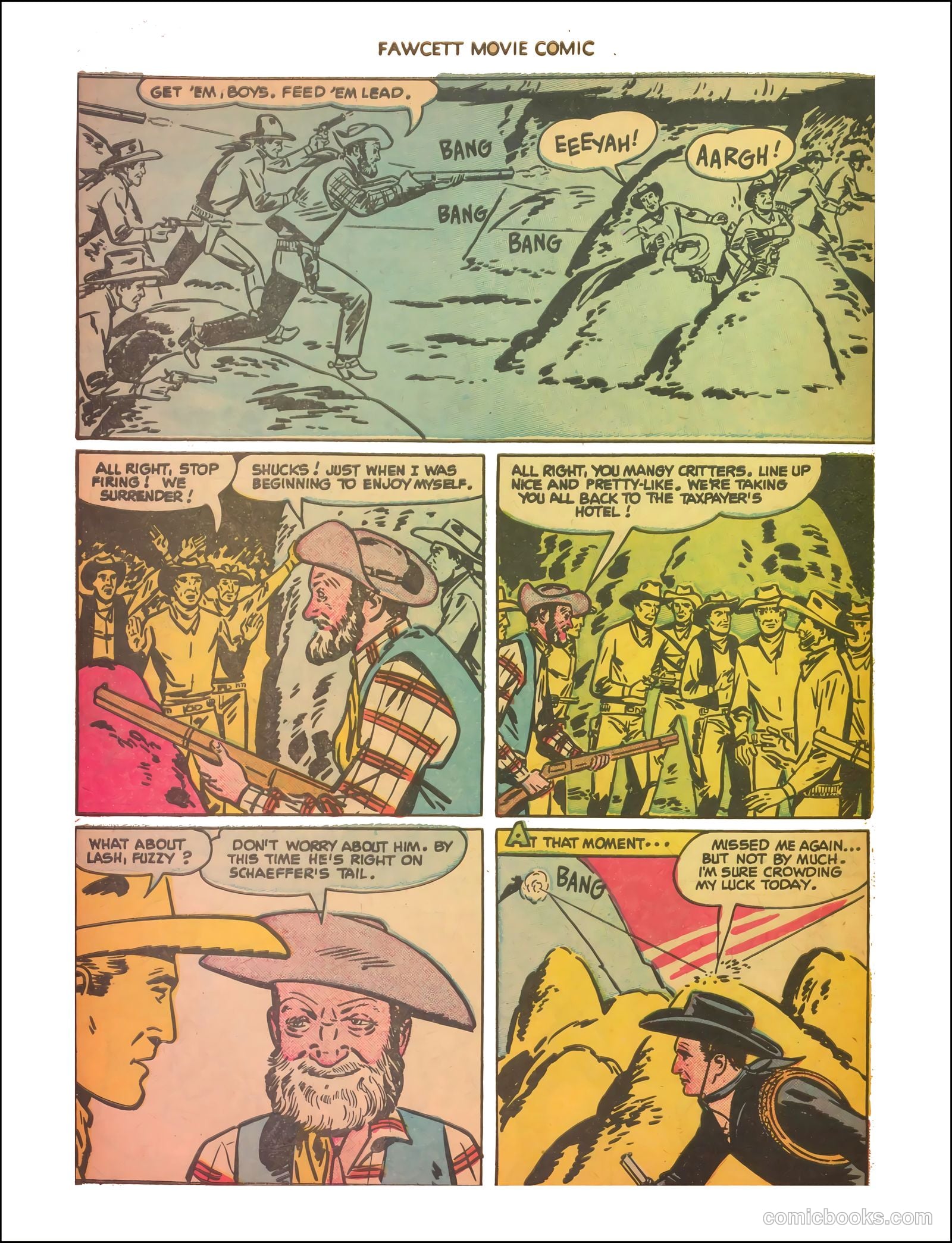 Fawcett Movie Comic 11 - The Thundering Trail #1 — page 29 of 35