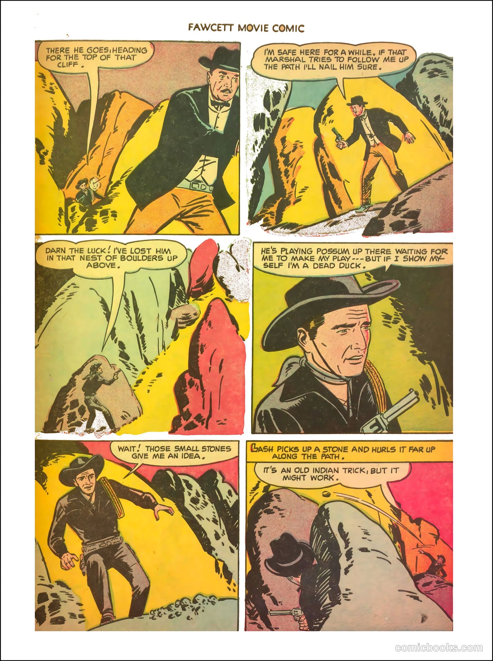Fawcett Movie Comic 11 - The Thundering Trail #1 — page 30 of 35