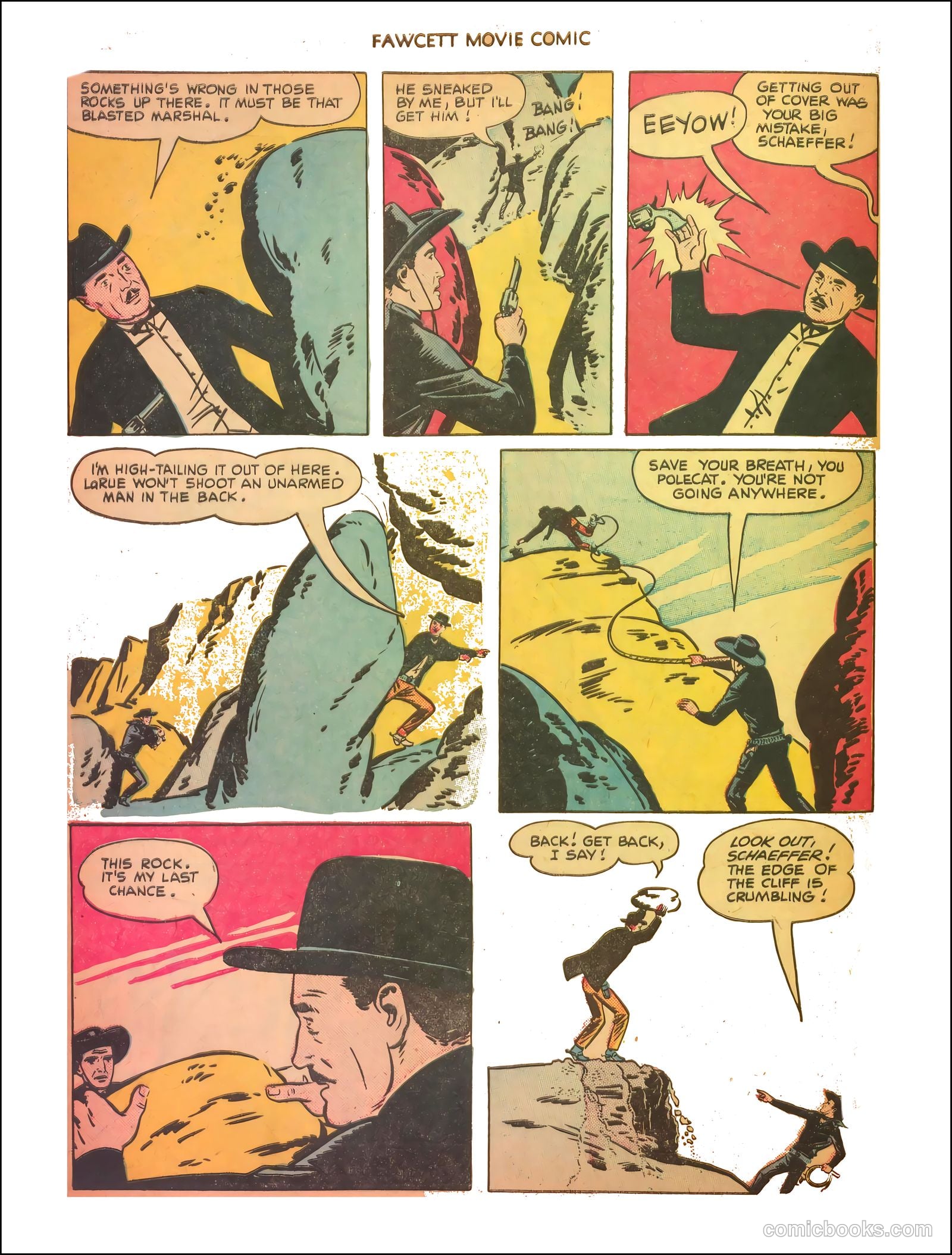 Fawcett Movie Comic 11 - The Thundering Trail #1 — page 31 of 35
