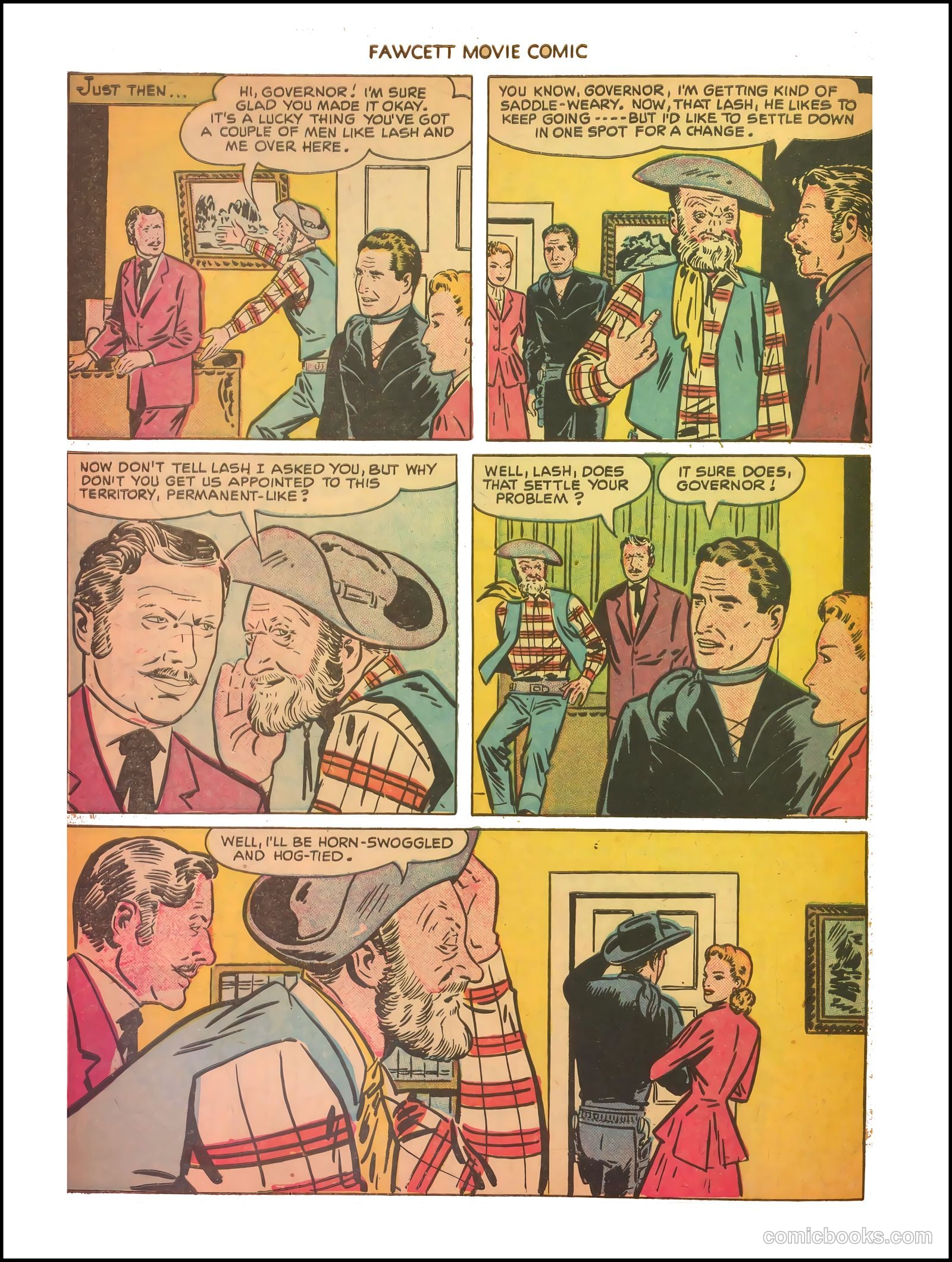 Fawcett Movie Comic 11 - The Thundering Trail #1 — page 33 of 35