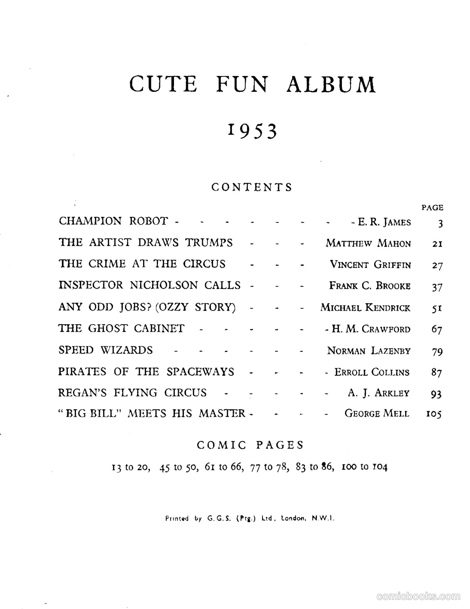 Cute Fun Album 1953 strips only #1 (1953) — page 4 of 38