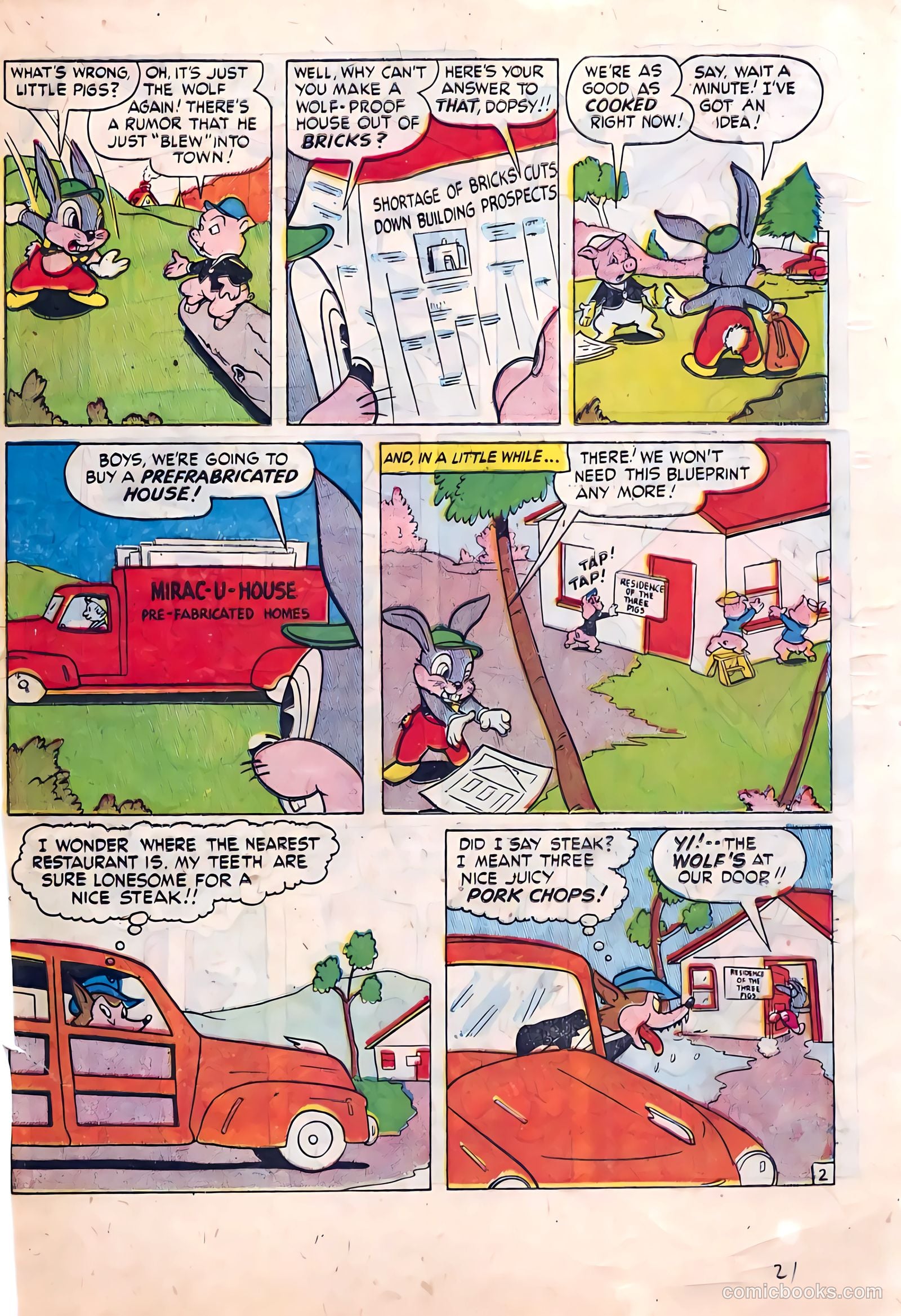 Frisky Fables #38 (1949) — page 21 of 36