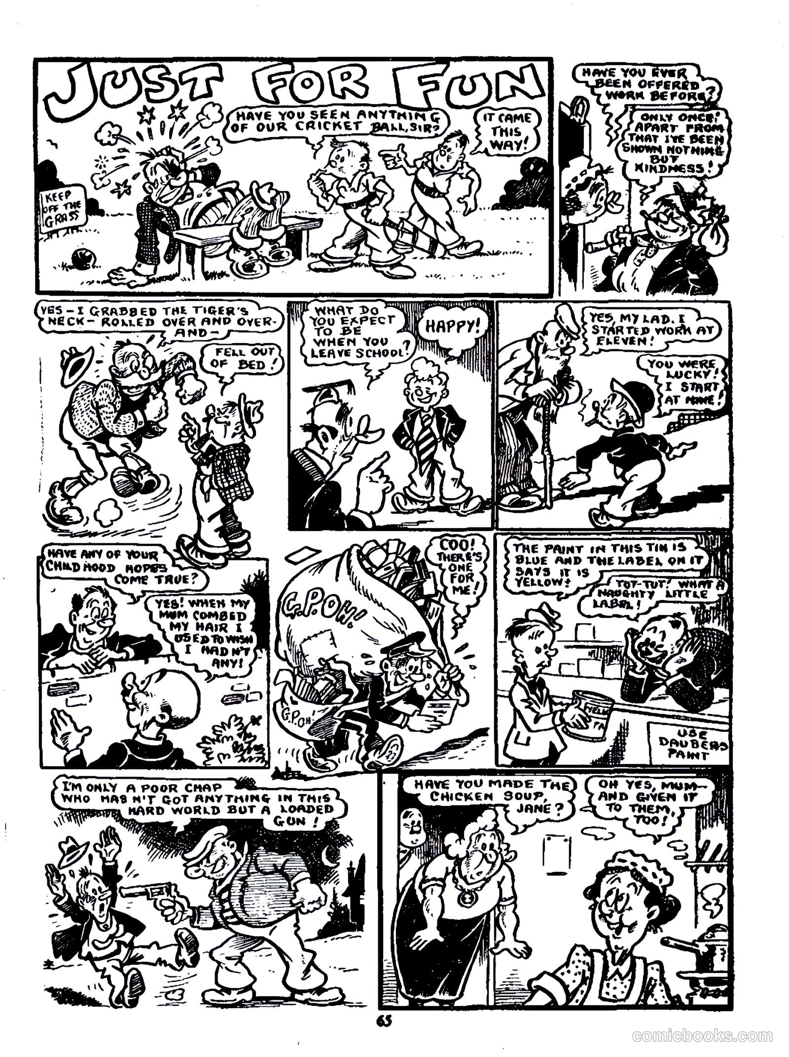 Cute Fun album 1955 strips only #1 (1955) — page 28 of 46