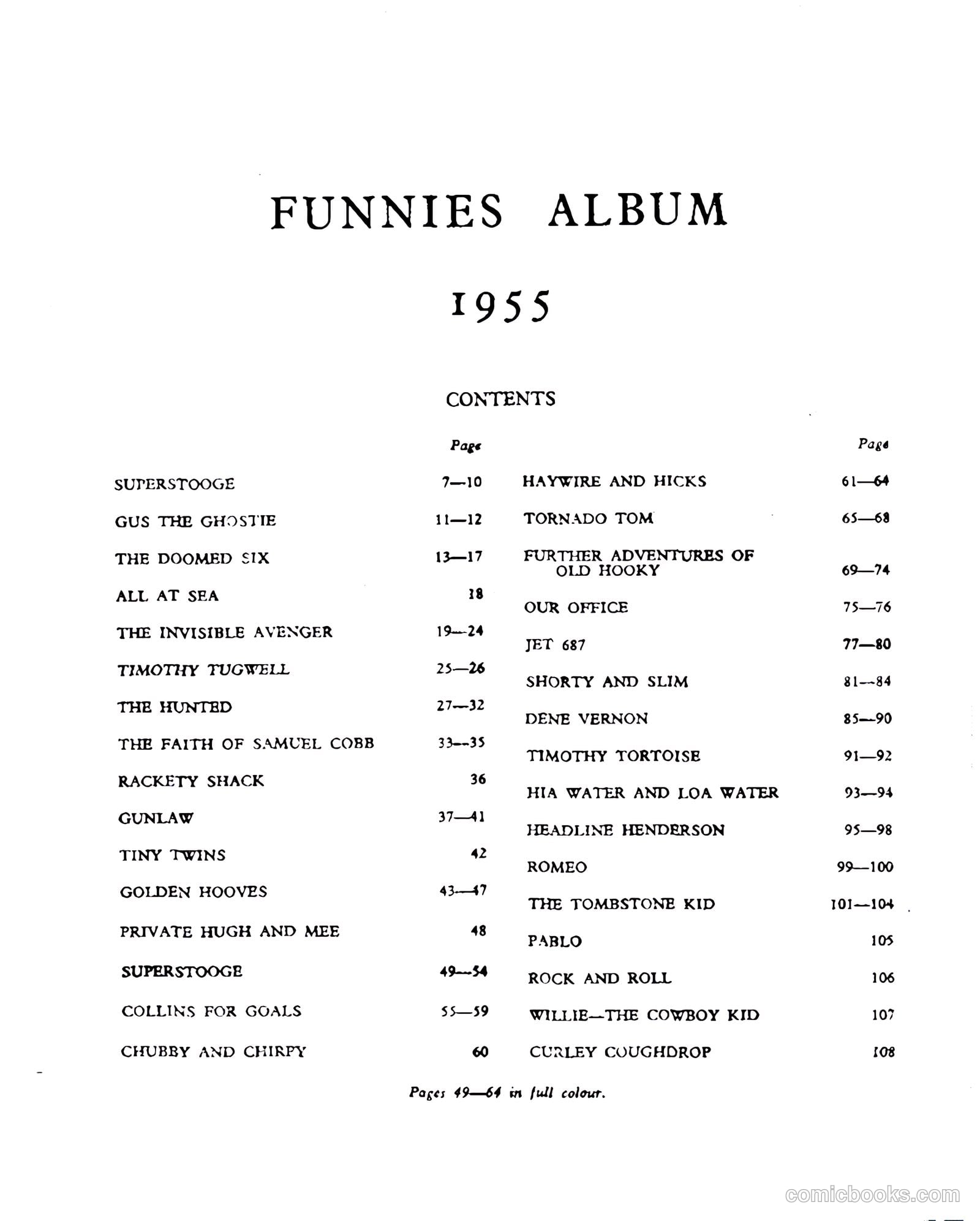Funnies Album 1955 Part #1 (1955) — page 4 of 56