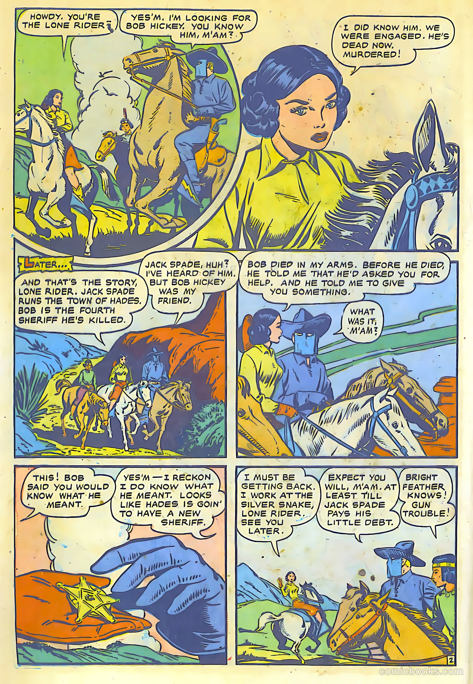 The Lone Rider #8 (1950) — page 3 of 30