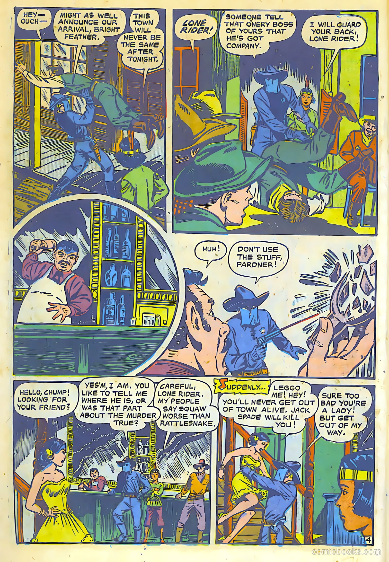 The Lone Rider #8 (1950) — page 5 of 30
