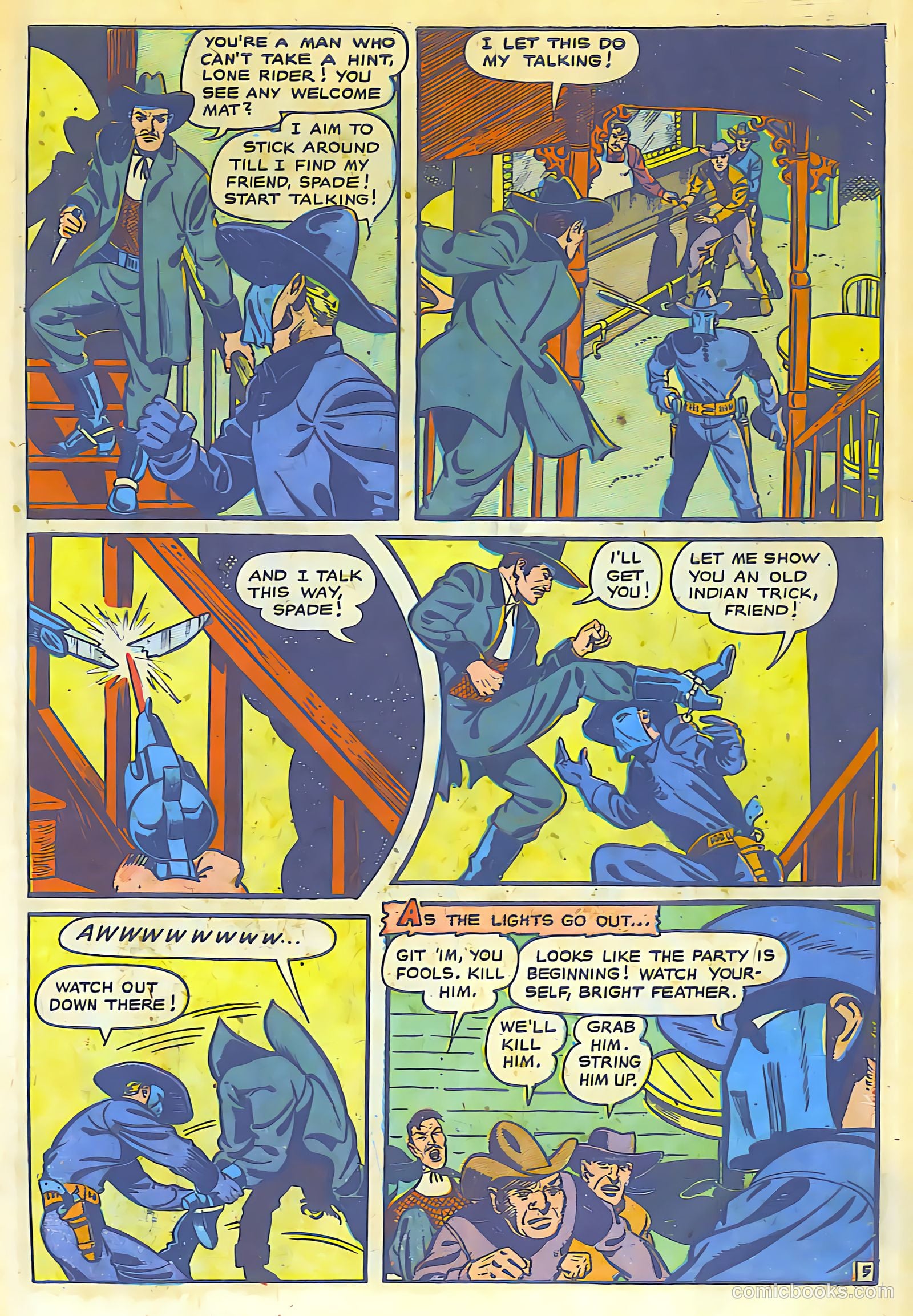The Lone Rider #8 (1950) — page 6 of 30