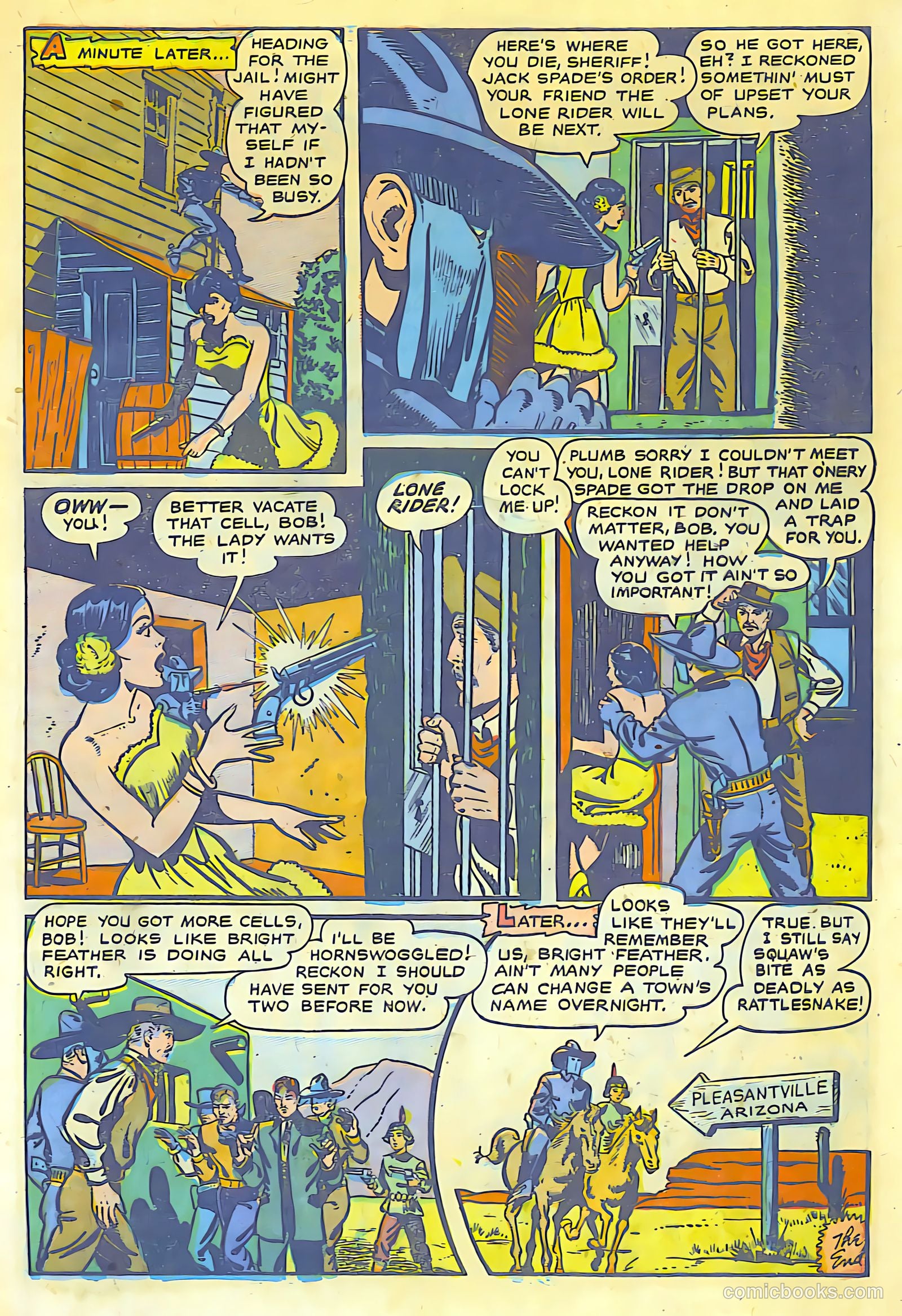 The Lone Rider #8 (1950) — page 8 of 30