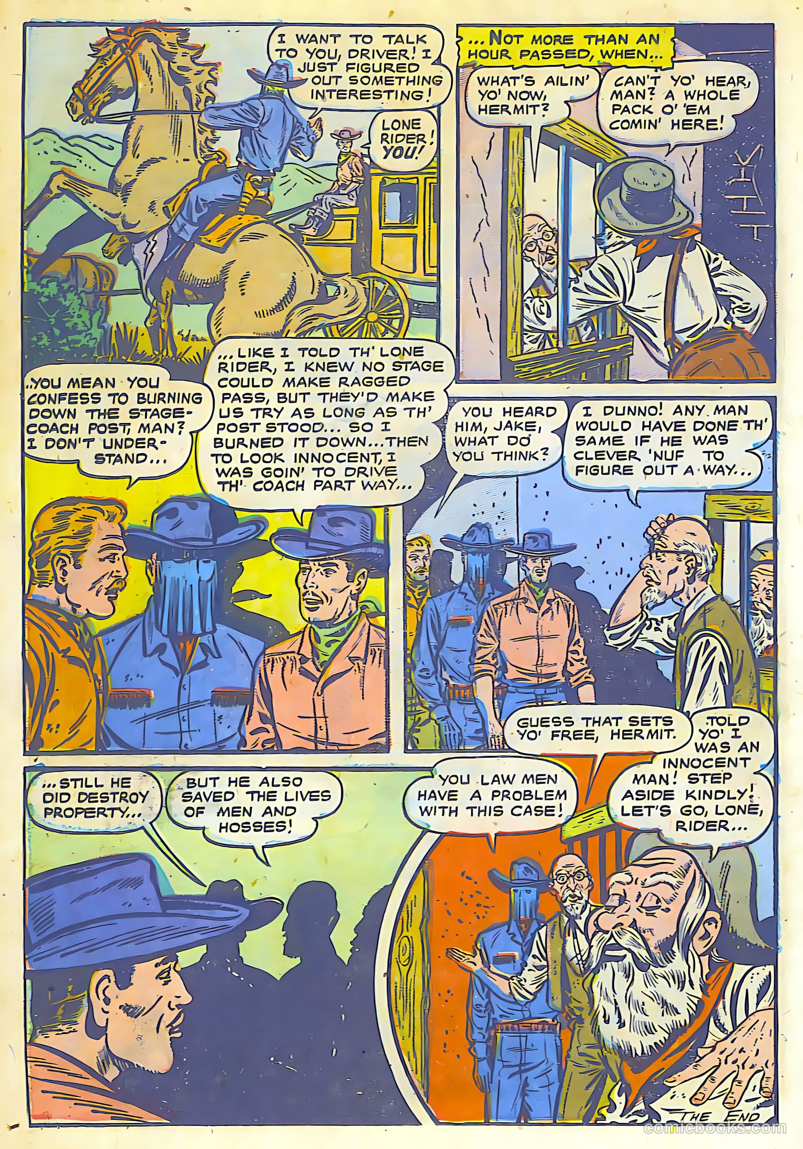The Lone Rider #8 (1950) — page 23 of 30