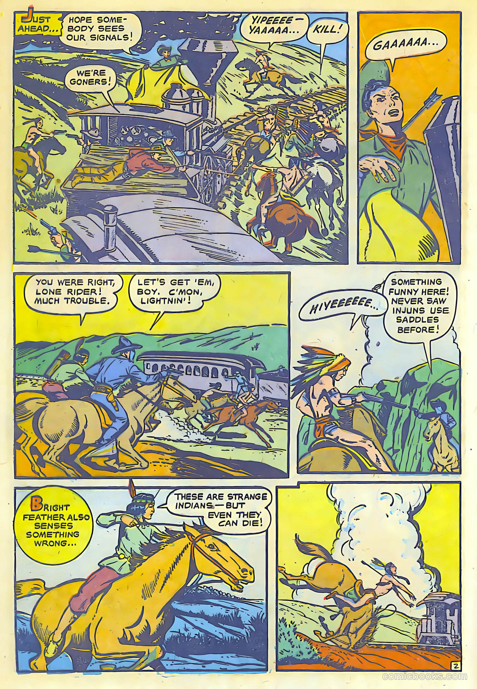 The Lone Rider #8 (1950) — page 25 of 30