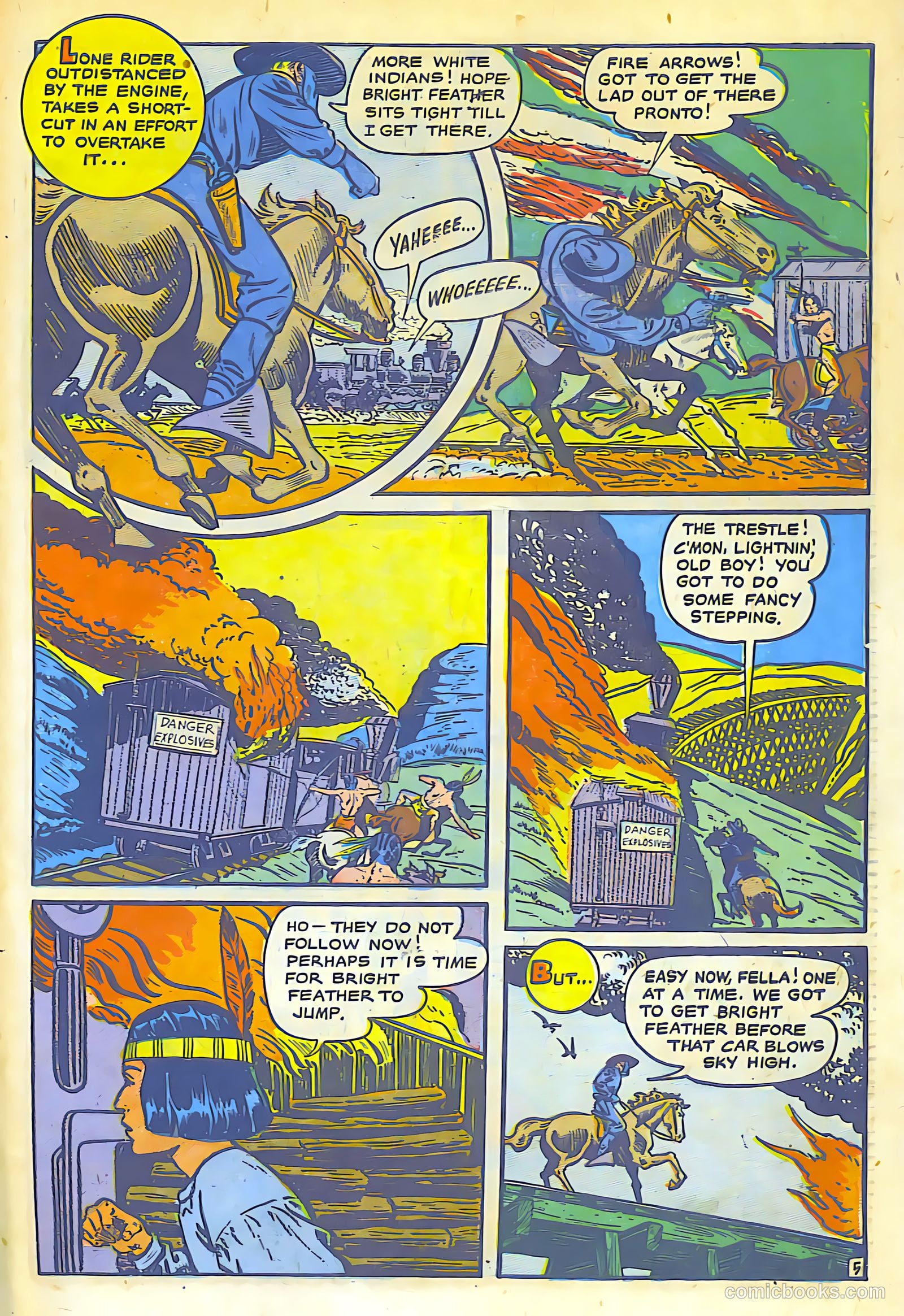 The Lone Rider #8 (1950) — page 28 of 30