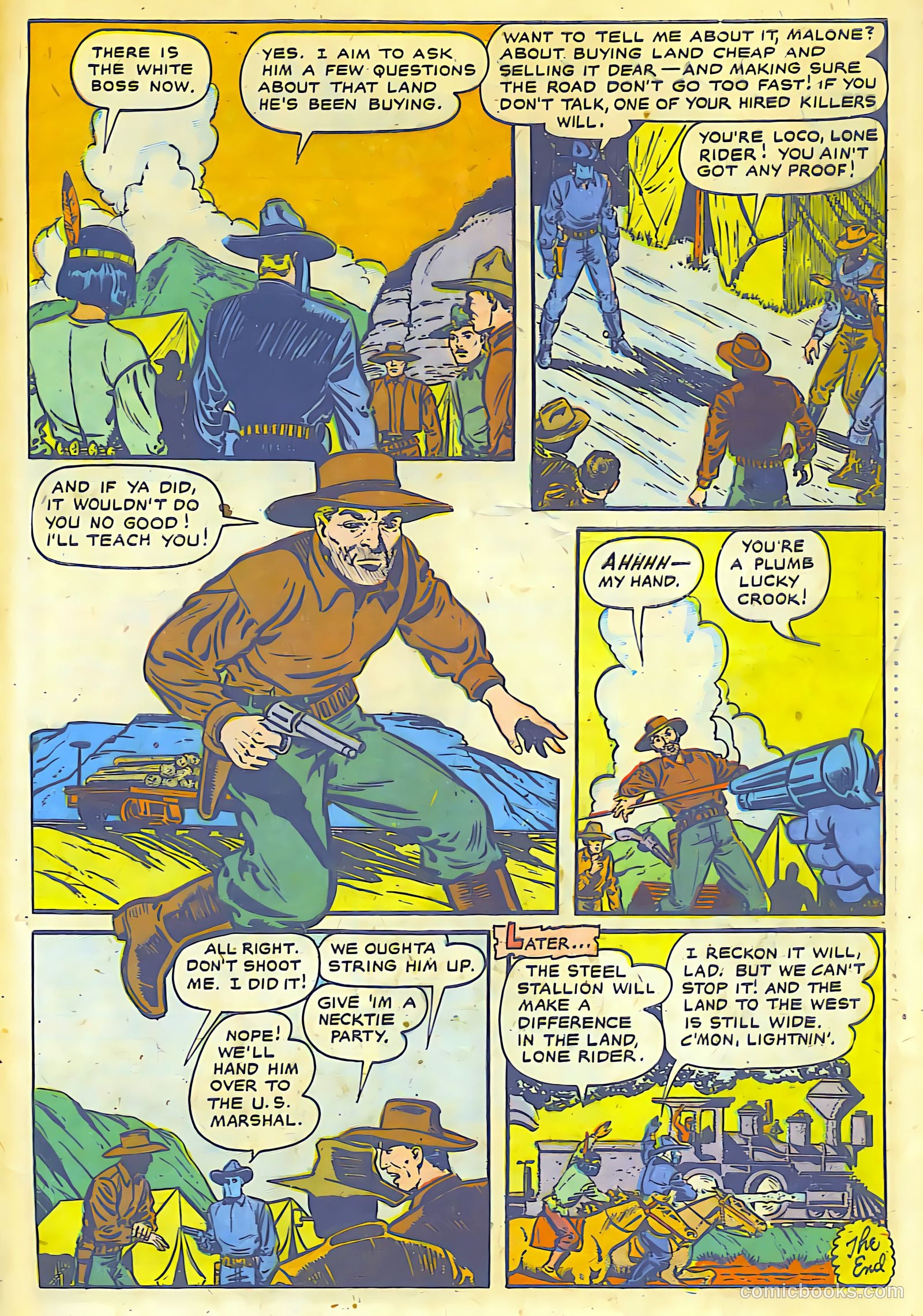 The Lone Rider #8 (1950) — page 30 of 30