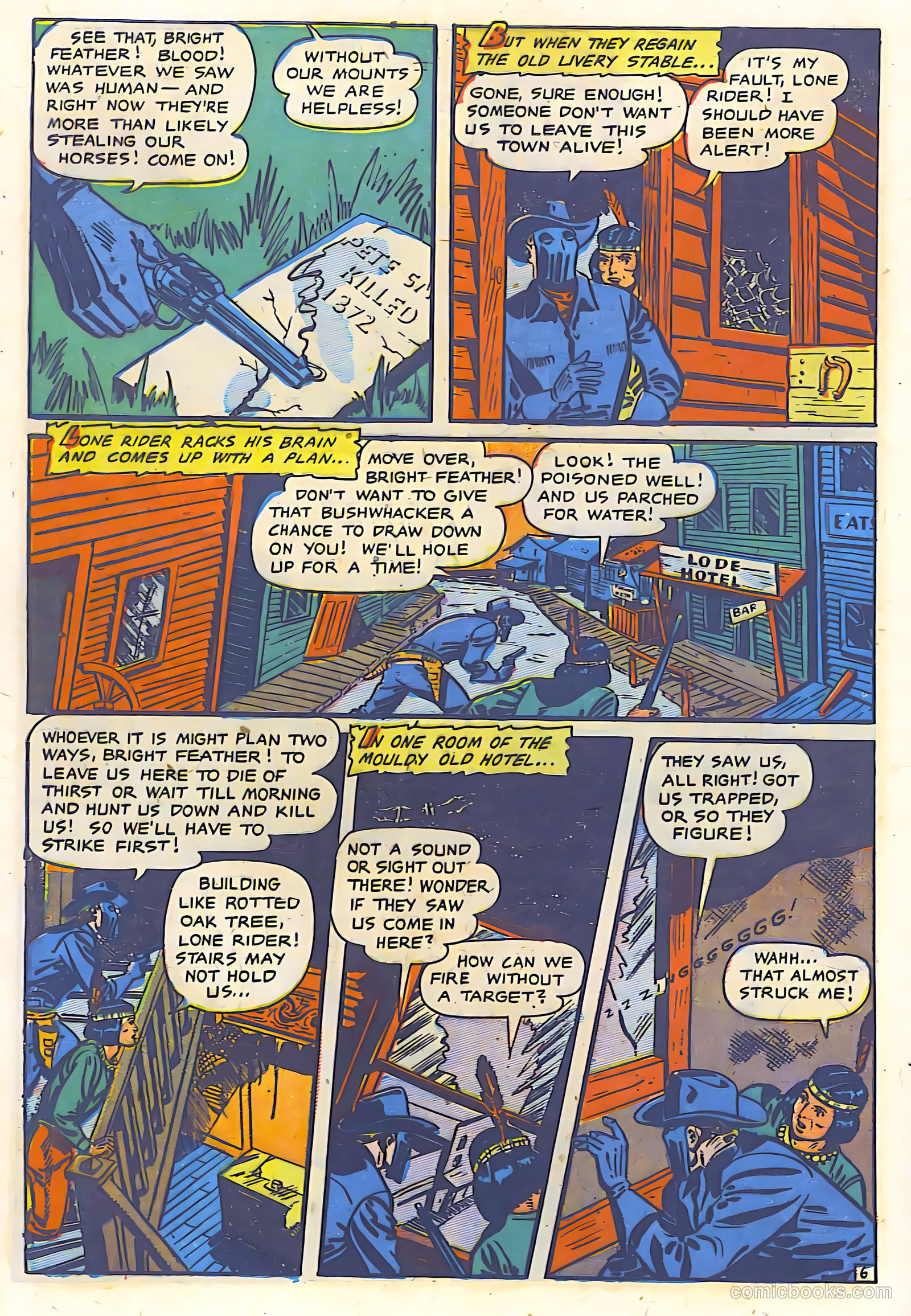 The Lone Rider #9 (1950) — page 7 of 30