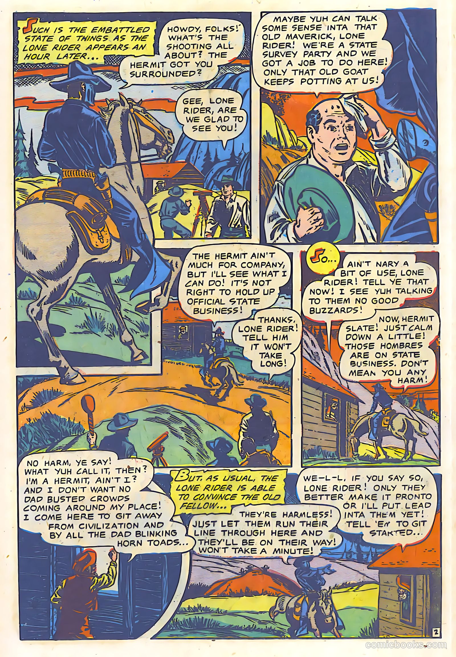 The Lone Rider #9 (1950) — page 12 of 30
