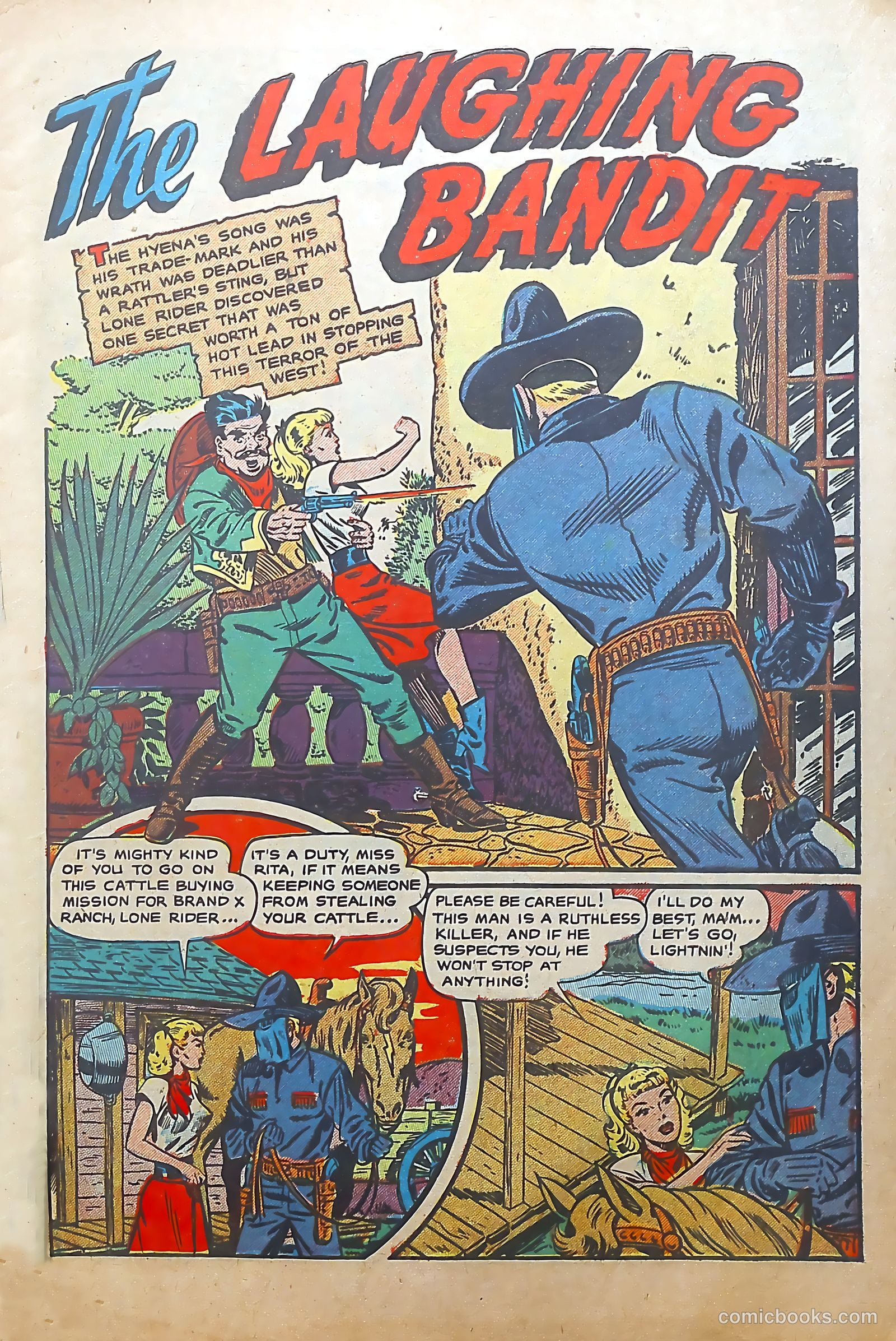 The Lone Rider #6 (1950) — page 3 of 36
