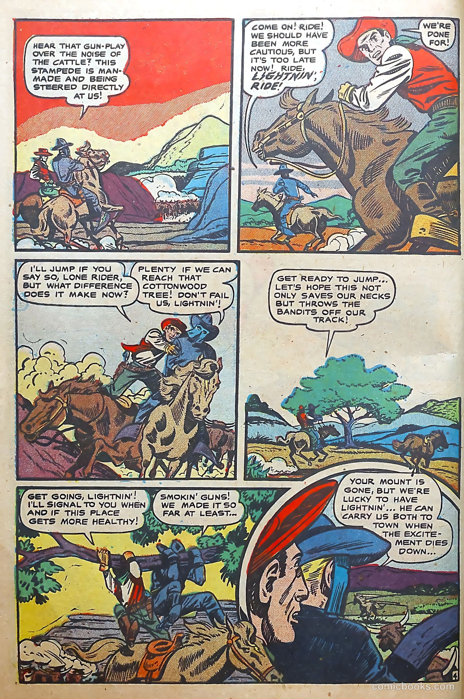 The Lone Rider #6 (1950) — page 6 of 36