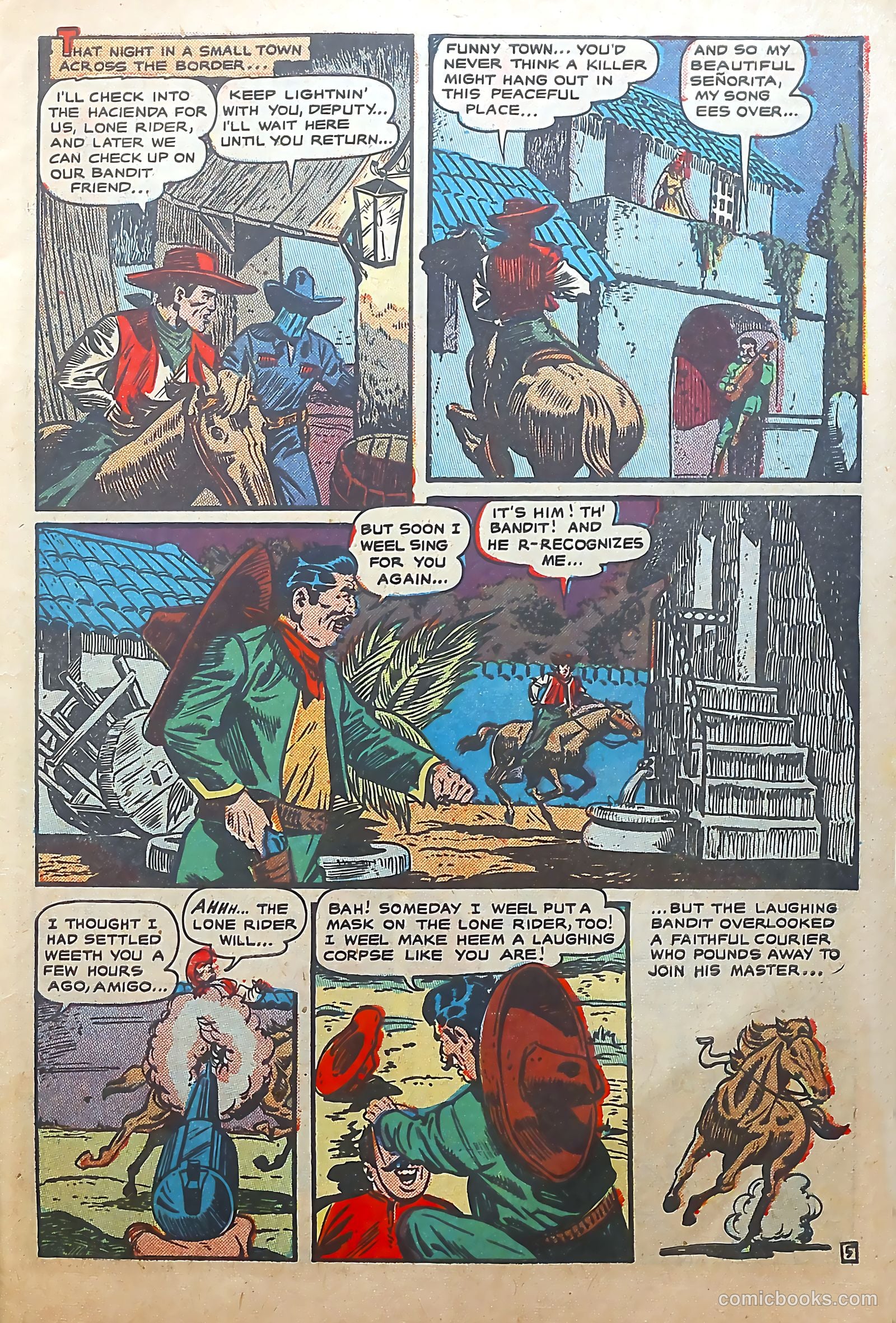 The Lone Rider #6 (1950) — page 7 of 36