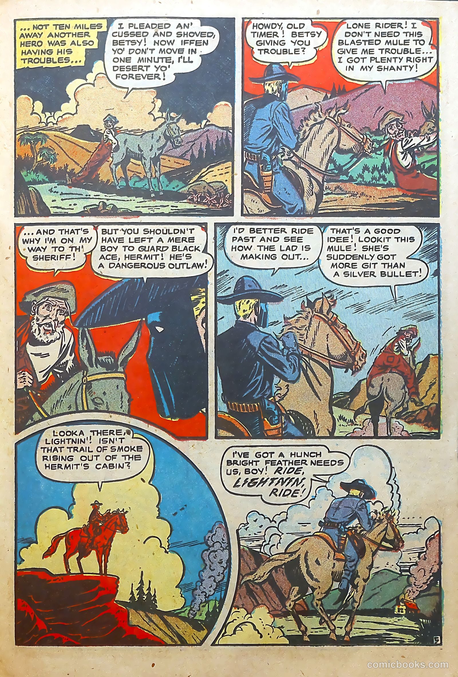 The Lone Rider #6 (1950) — page 15 of 36