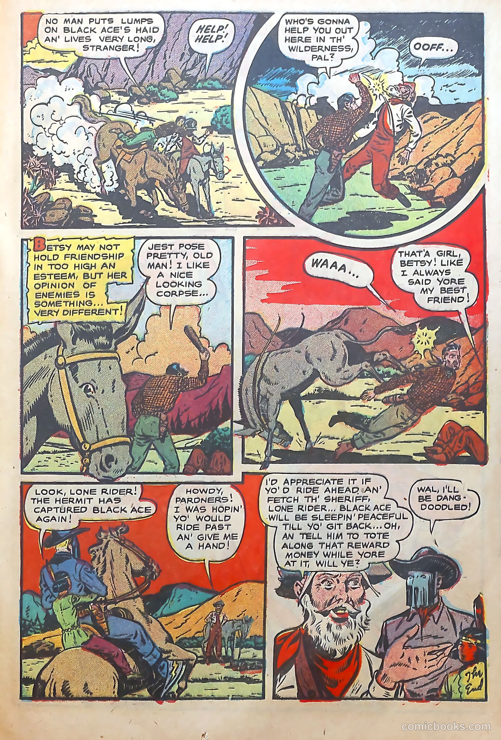 The Lone Rider #6 (1950) — page 17 of 36