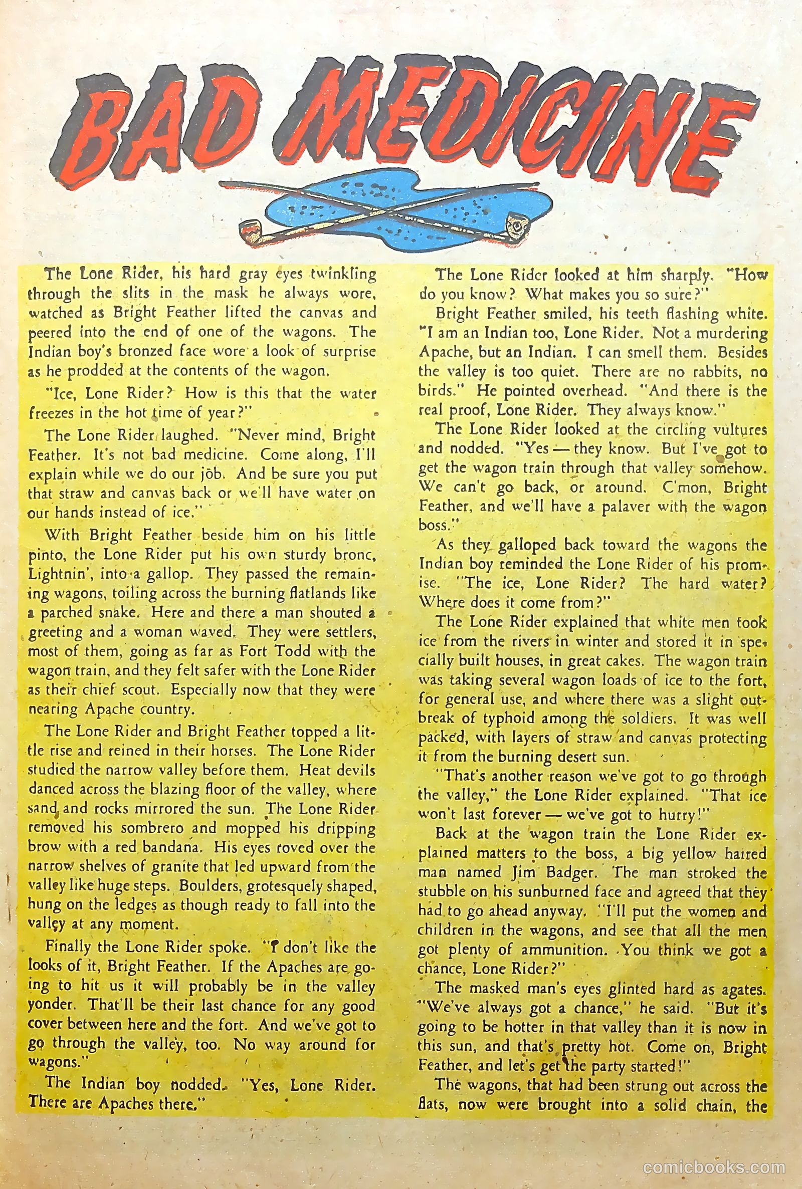 The Lone Rider #6 (1950) — page 19 of 36