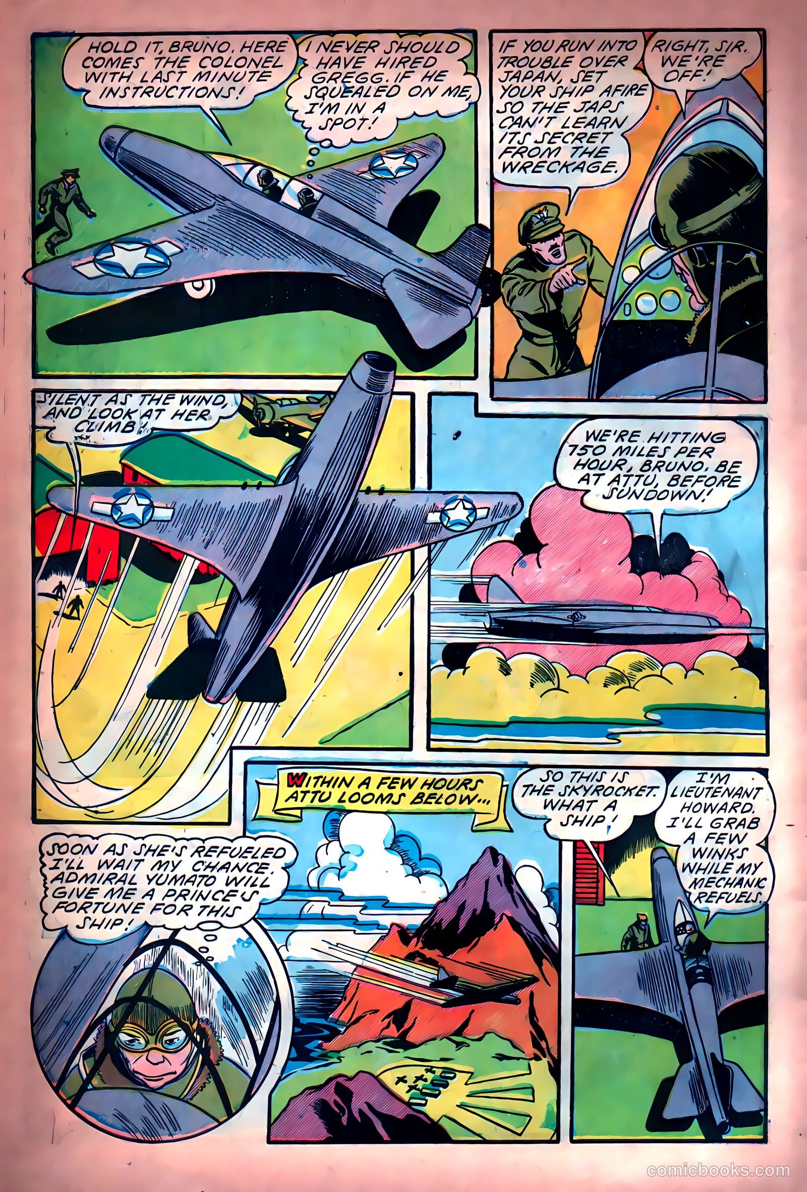 Skyrocket Comics #1 (1944) — page 6 of 53