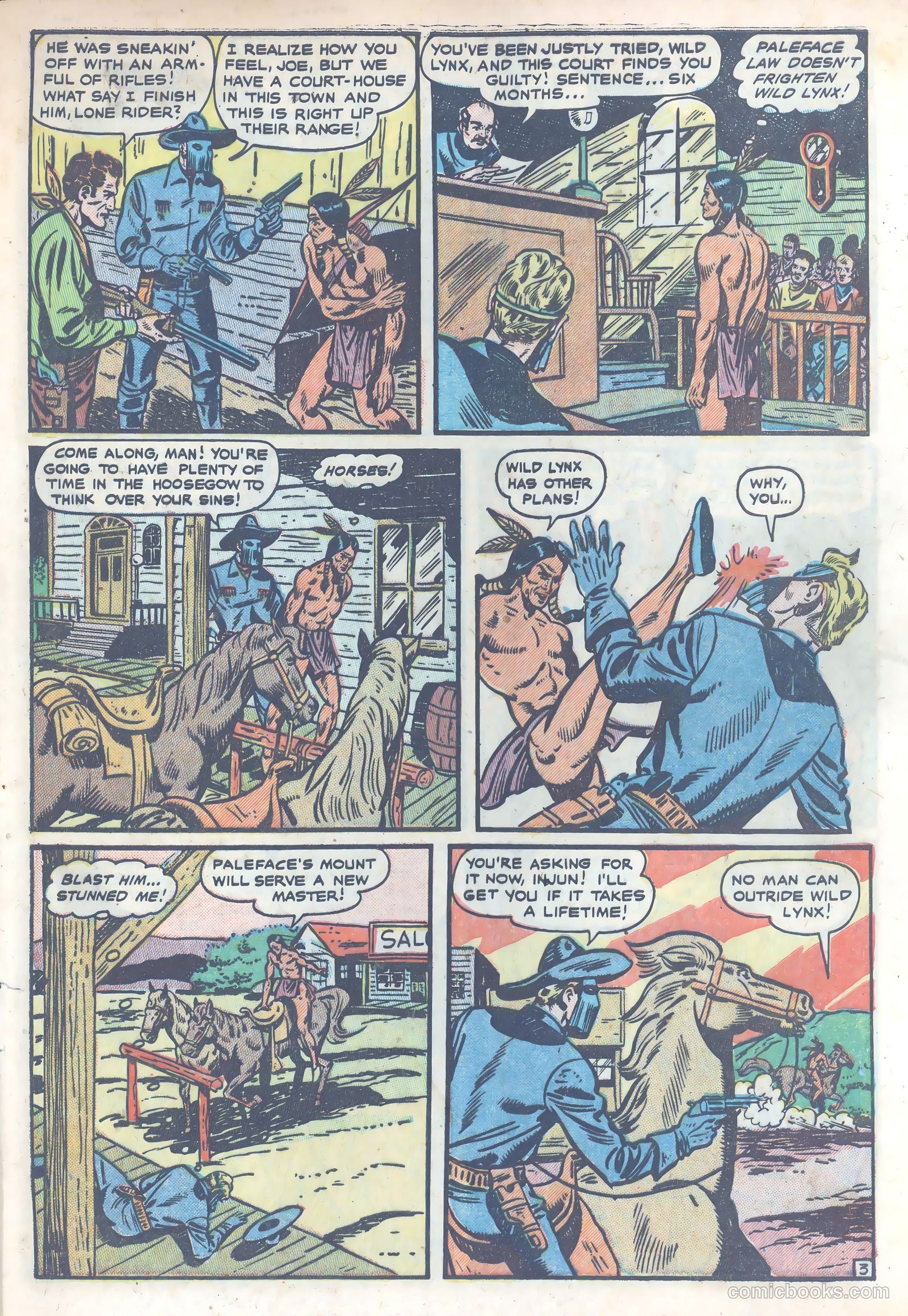 The Lone Rider #4 (1950) — page 7 of 39