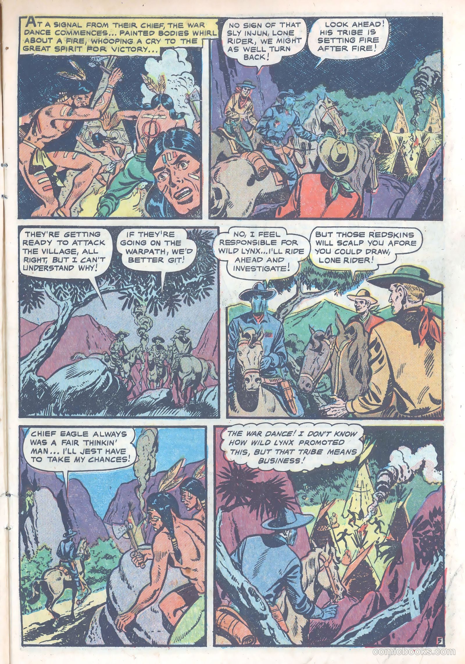 The Lone Rider #4 (1950) — page 9 of 39
