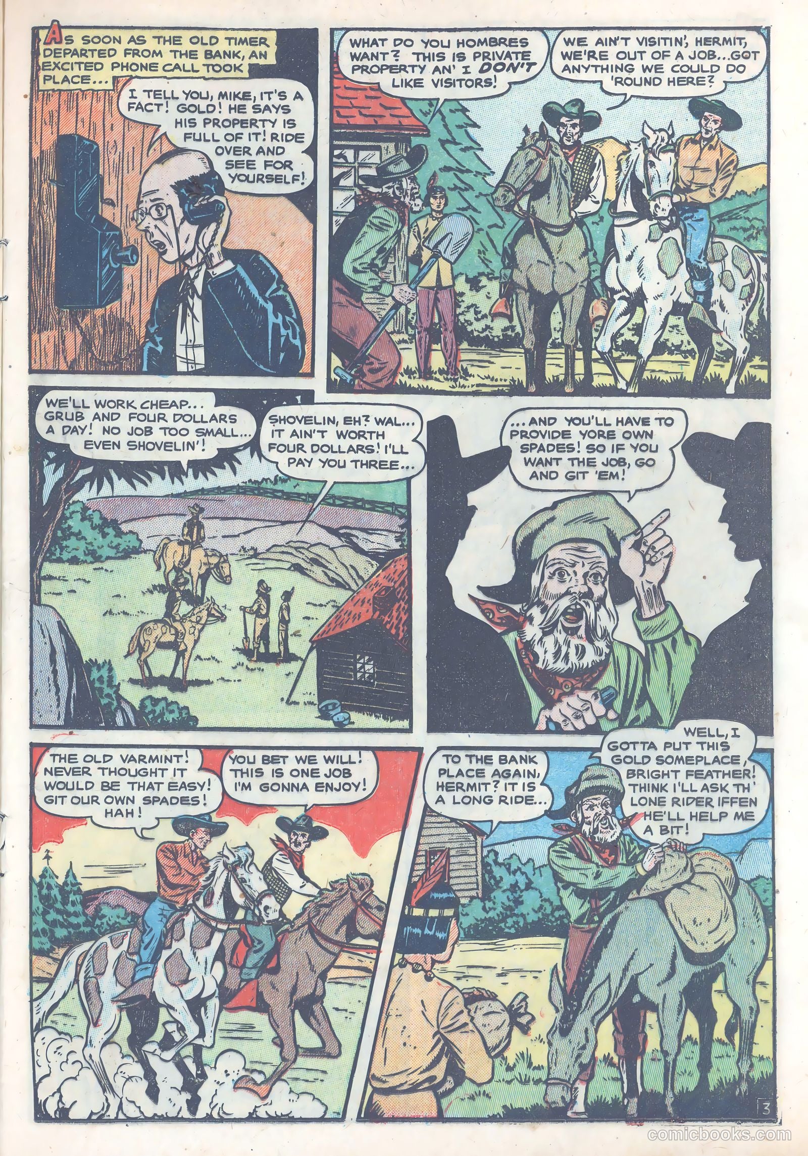 The Lone Rider #4 (1950) — page 15 of 39