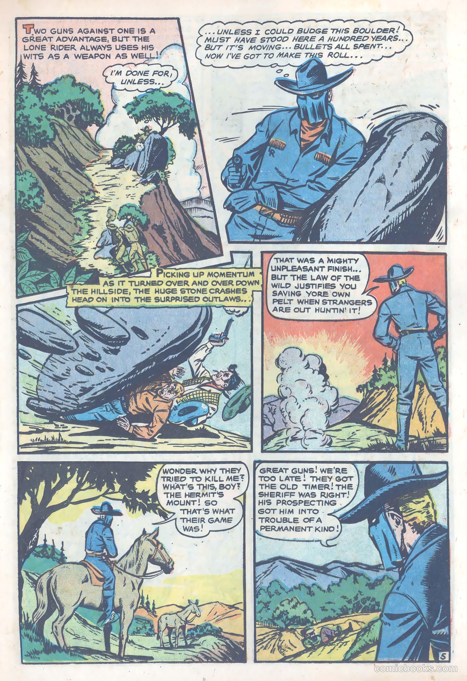 The Lone Rider #4 (1950) — page 17 of 39