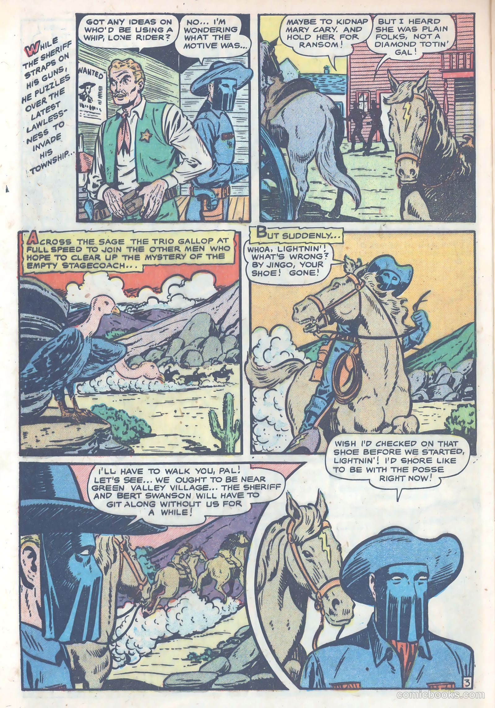 The Lone Rider #4 (1950) — page 30 of 39