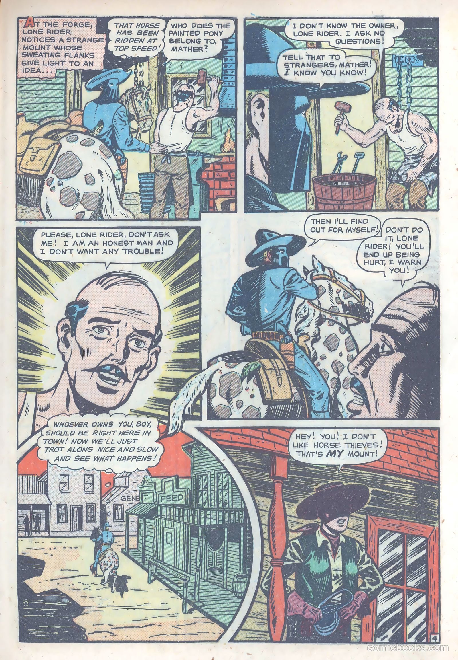 The Lone Rider #4 (1950) — page 31 of 39