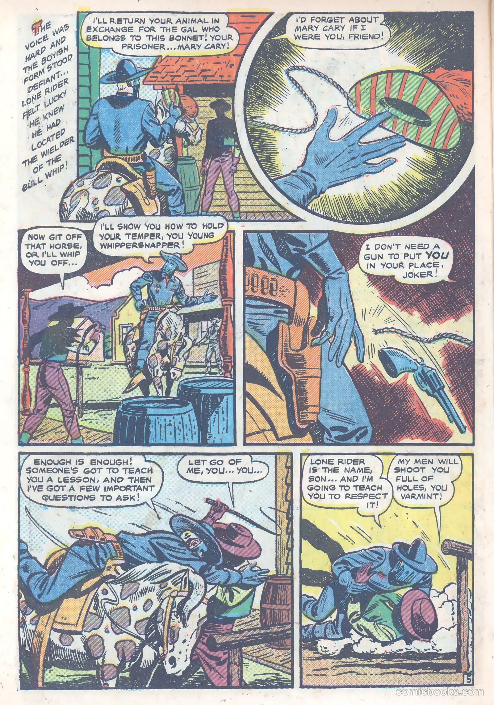 The Lone Rider #4 (1950) — page 32 of 39